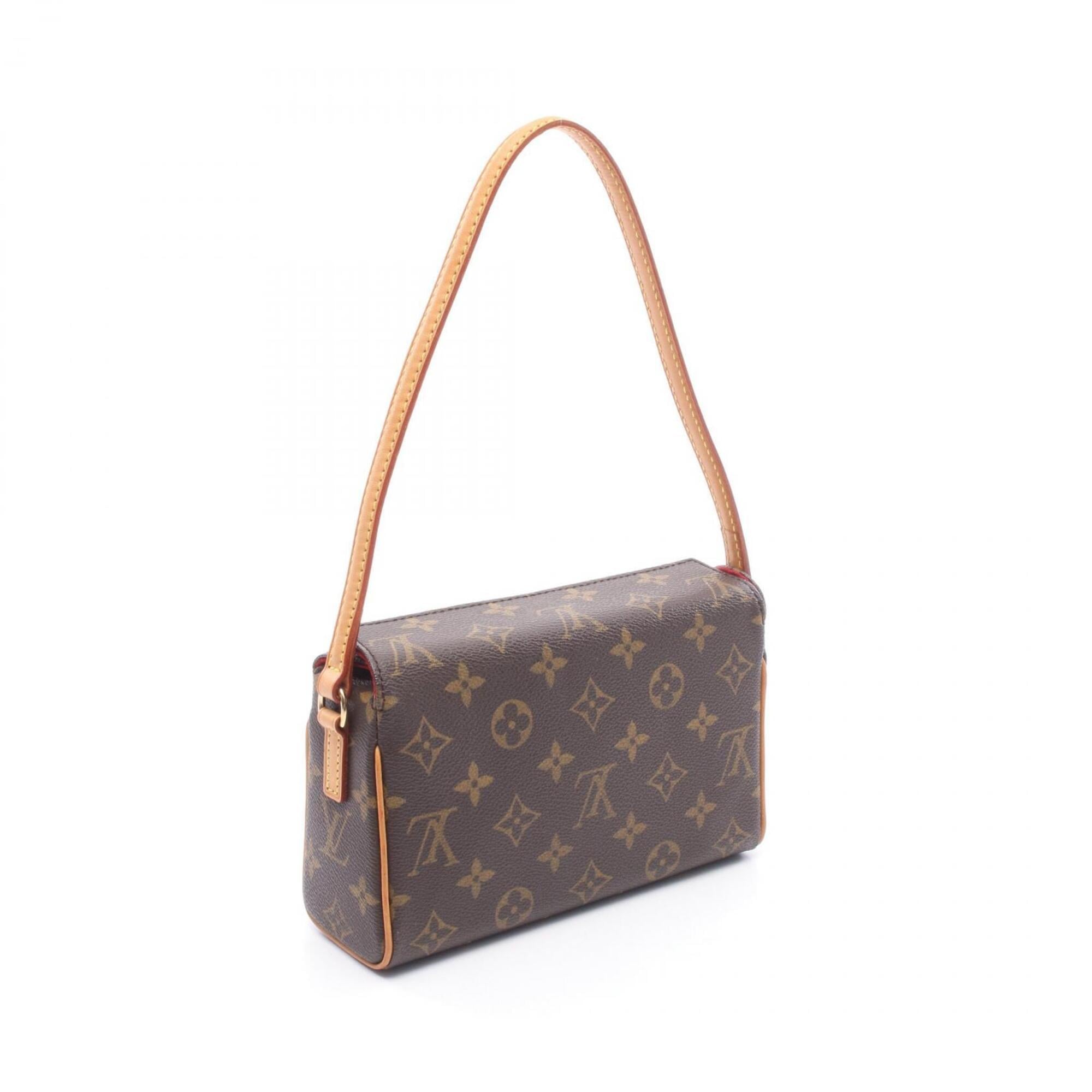 Louis Vuitton Brown Monogram Pvc Coated Canvas Leather Handbag (Pre-Owned)
