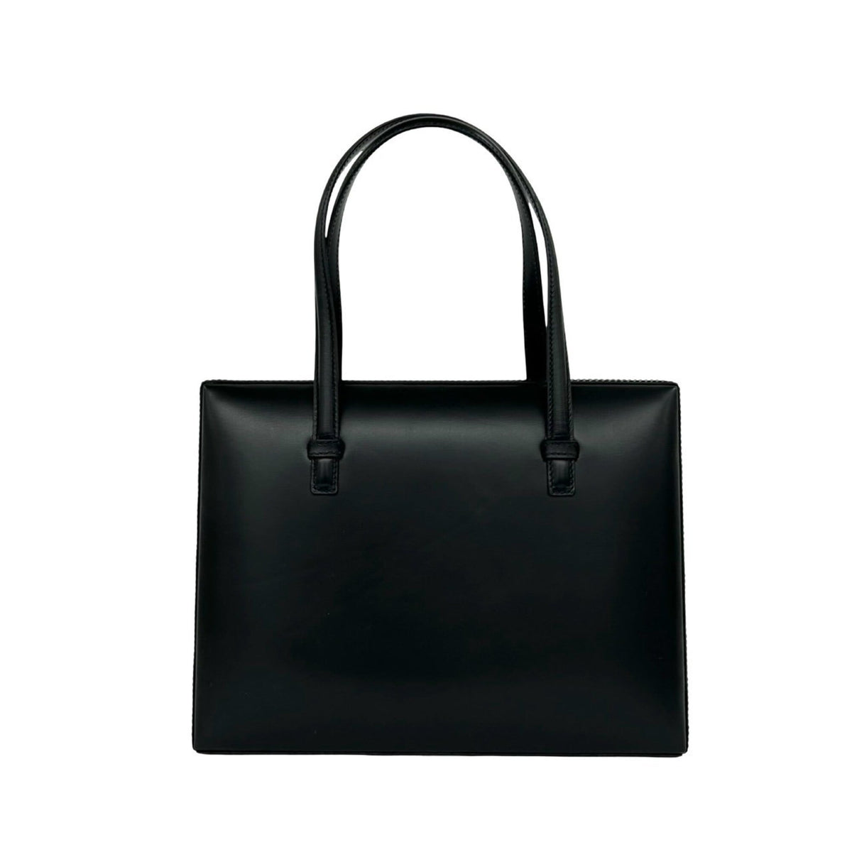 Loewe Black Leather Handbag Tote Bag (Pre-Owned)