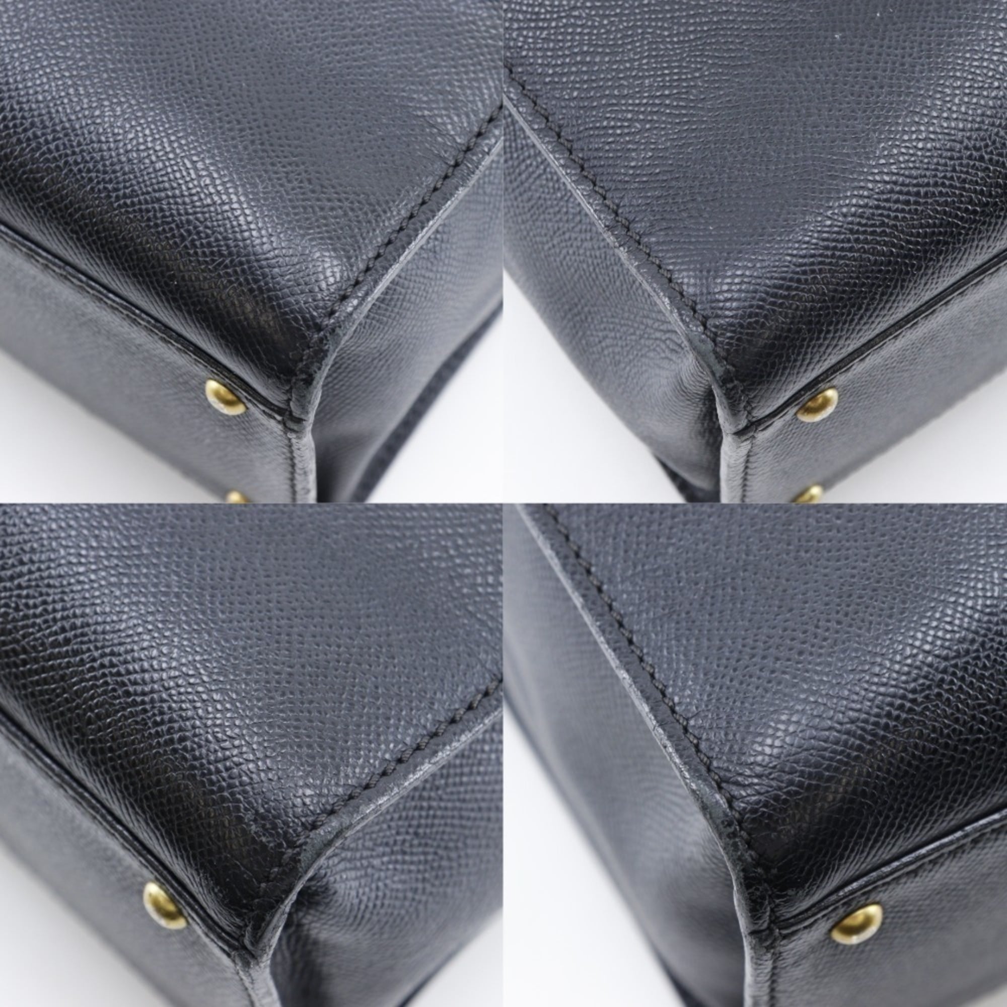 Chanel Black Grained Calfskin Tote Bag (Pre-Owned)