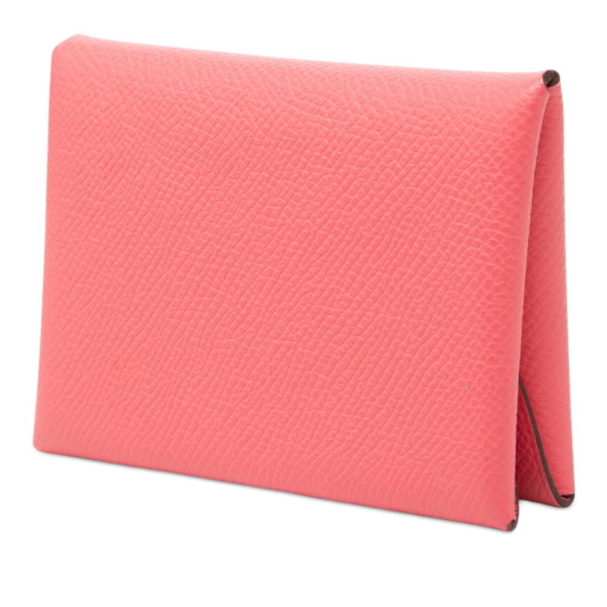 Hermes Pink Rose Azalee Epsom Leather Coin Purse/Coin Case (Pre-Owned)