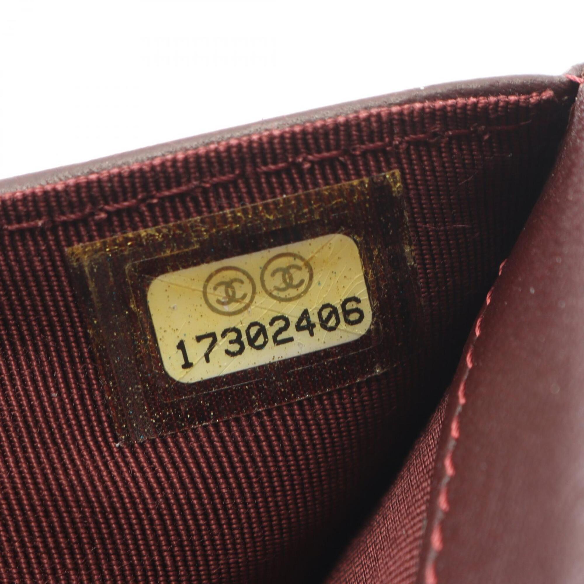 Chanel Black Leather Long Wallet (Bi-Fold) (Pre-Owned)