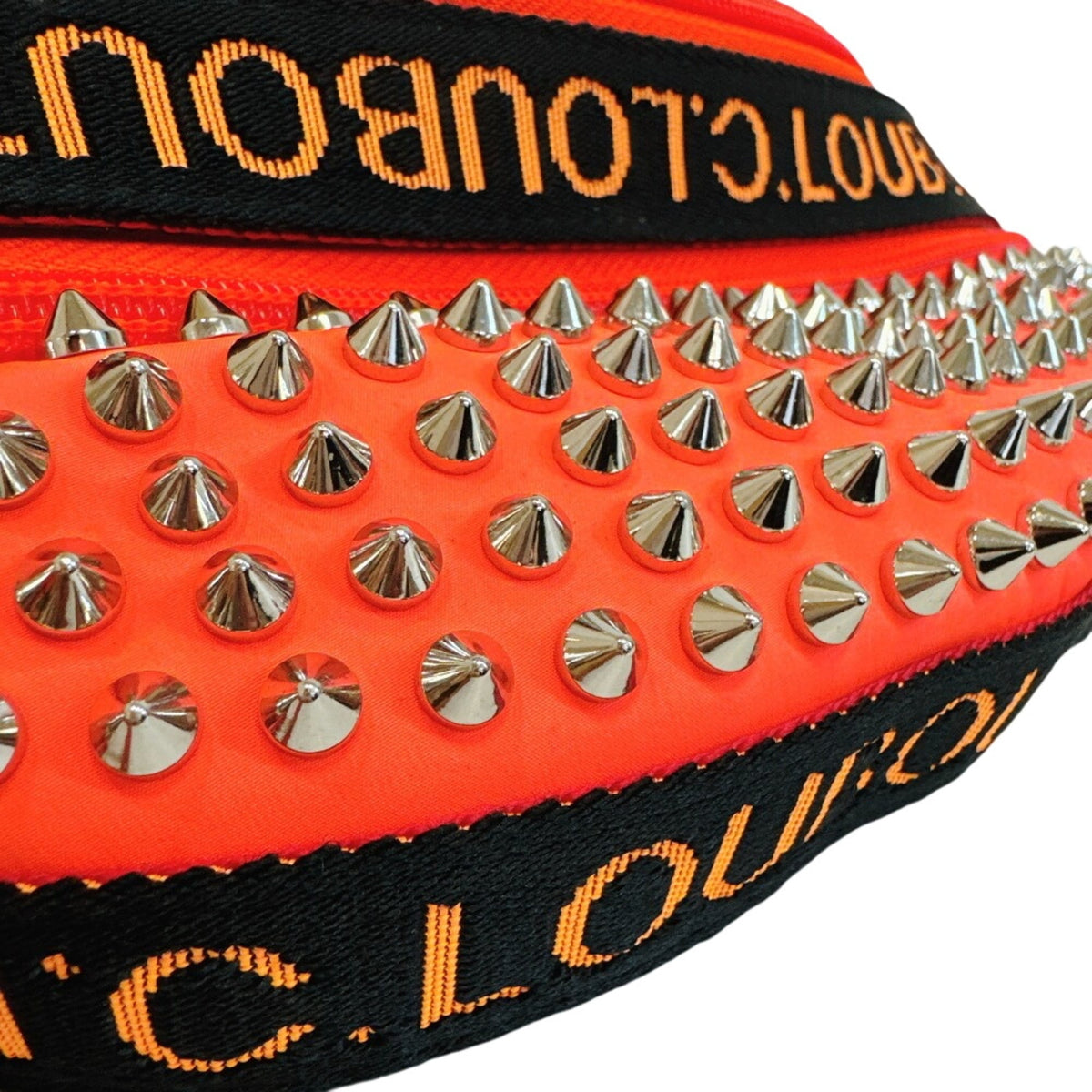 Christian Louboutin Orange Canvas Sling Bag (Pre-Owned)