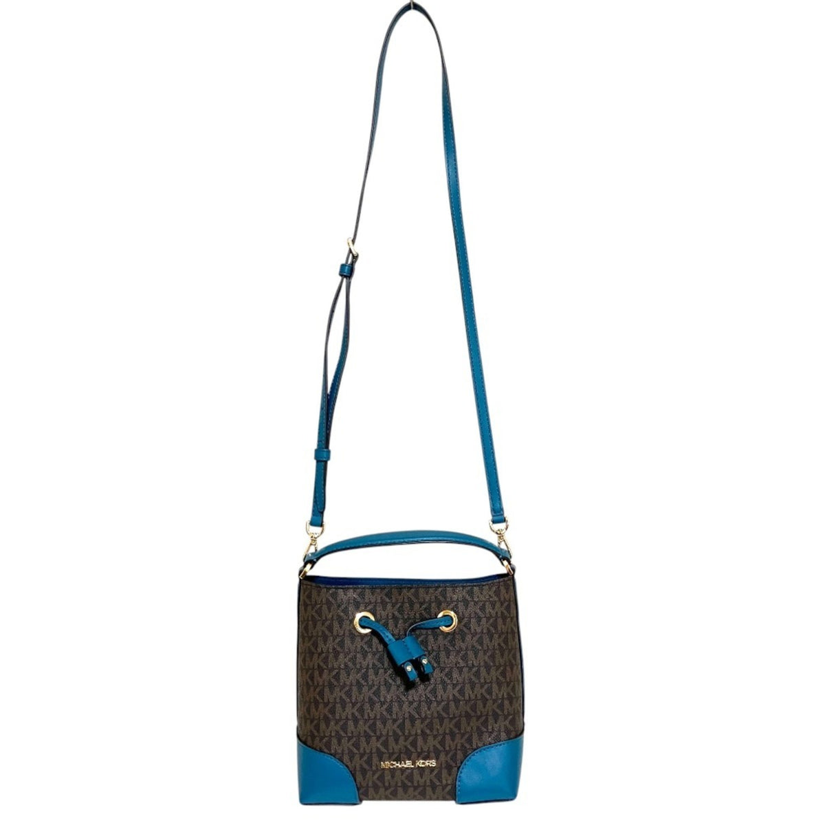 Michael Kors Blue Brown Shoulder Bag (Pre-Owned)
