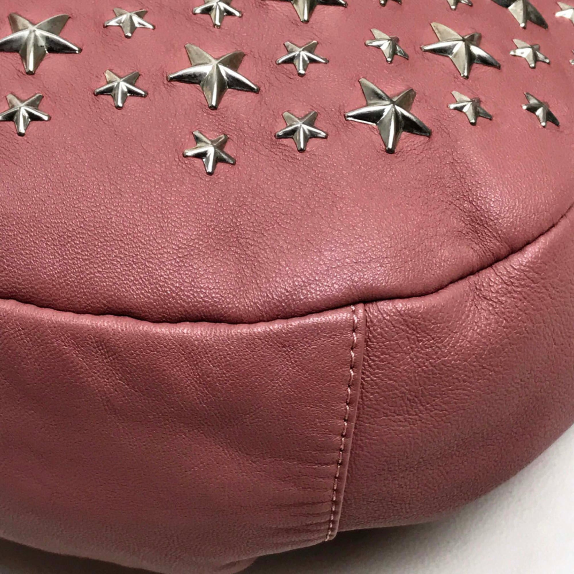 Jimmy Choo Pink Metal Leather Handbag Shoulder Bag (Pre-Owned)