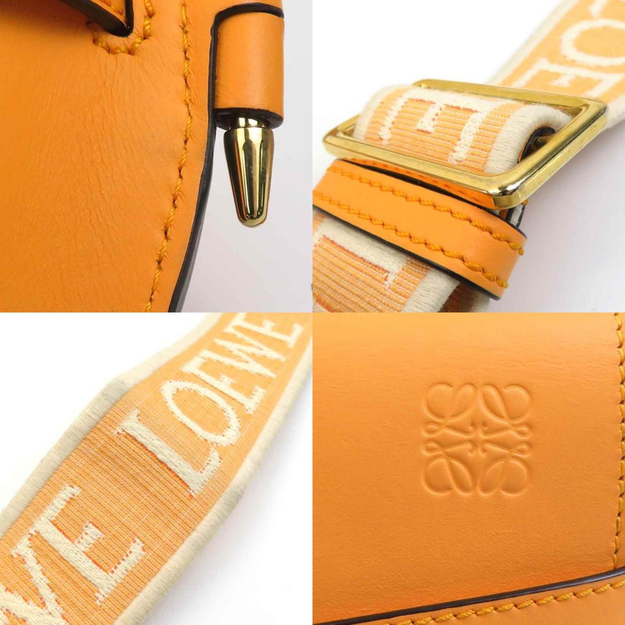 Loewe Orange Leather Shoulder Bag (Pre-Owned)