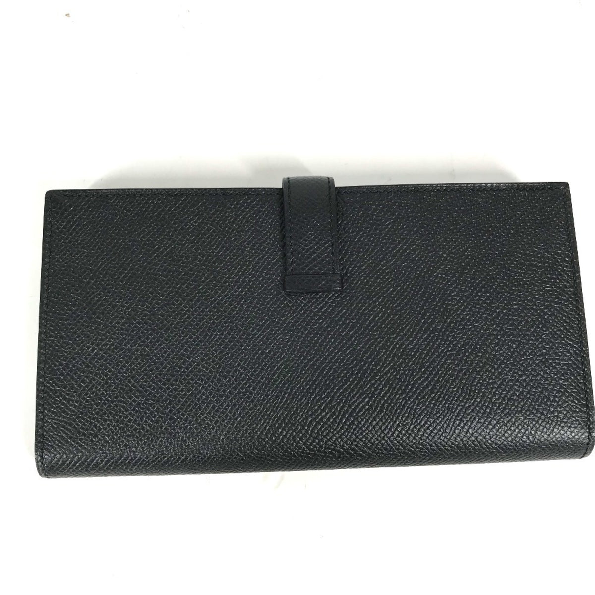 Hermes Black Epsom Leather Long Wallet (Bi-Fold) (Pre-Owned)