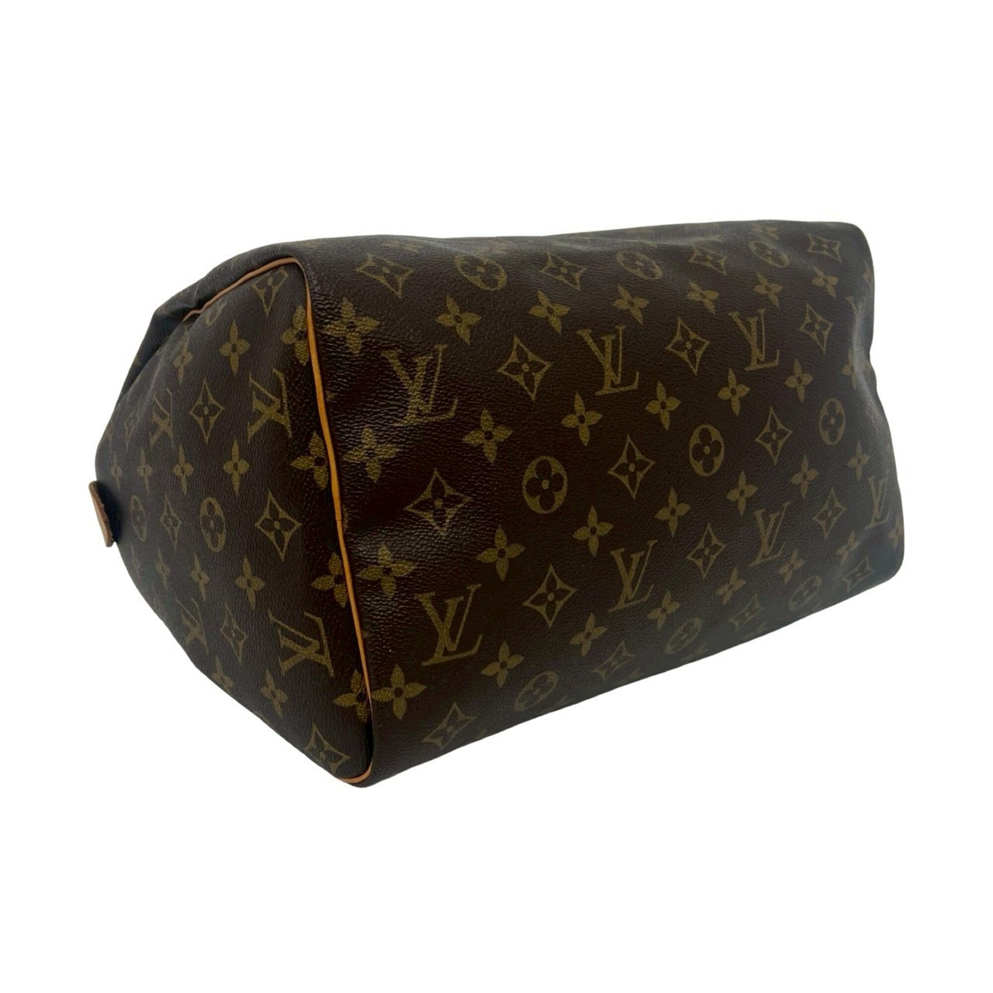 Louis Vuitton Brown Leather Pvc Boston Bag Handbag (Pre-Owned)