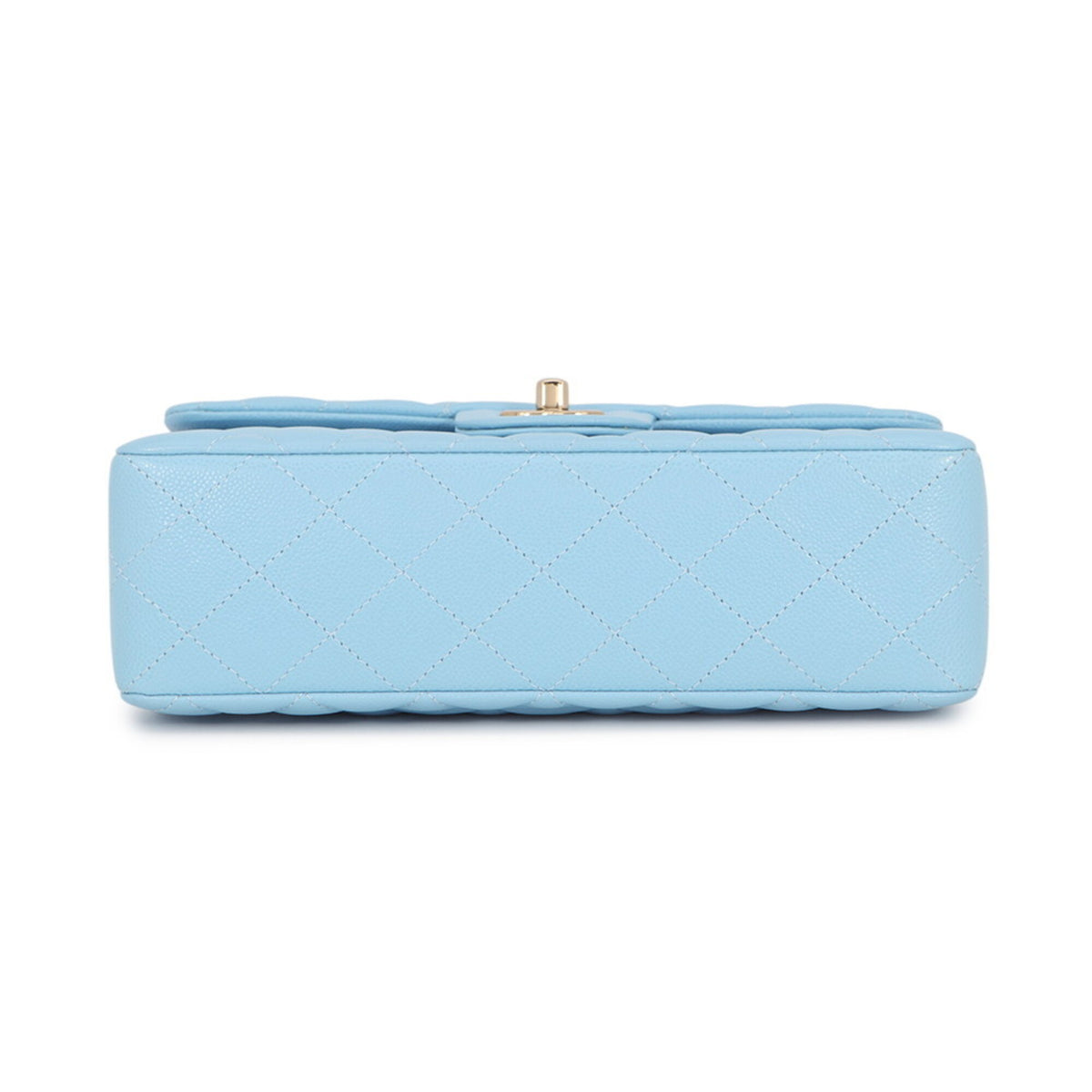 Chanel Sky Blue Grained Calfskin Handbag Shoulder Bag (Pre-Owned)