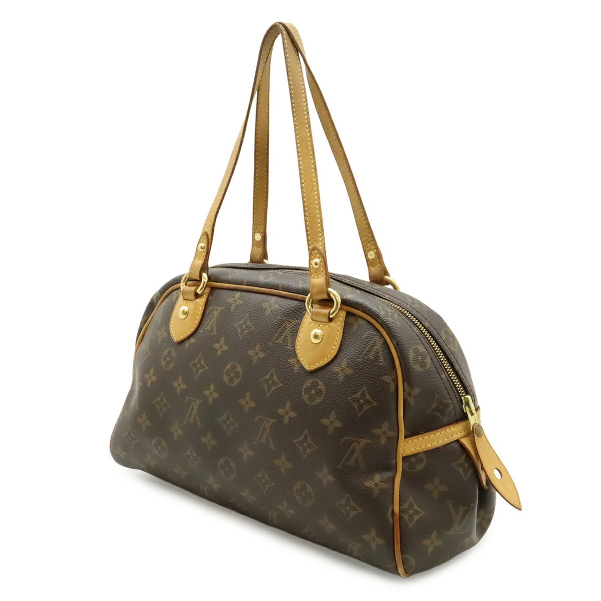 Louis Vuitton Brown Monogram Canvas Pvc Coated Canvas Handbag Shoulder Bag (Pre-Owned)