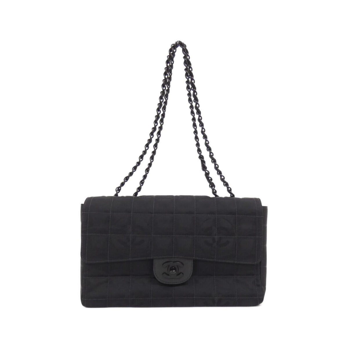 Chanel Black Nylon Shoulder Bag (Pre-Owned)