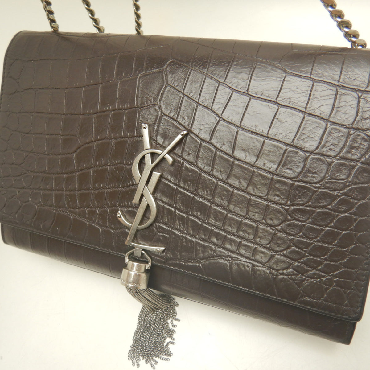 Yves Saint Laurent Brown Leather Shoulder Bag (Pre-Owned)