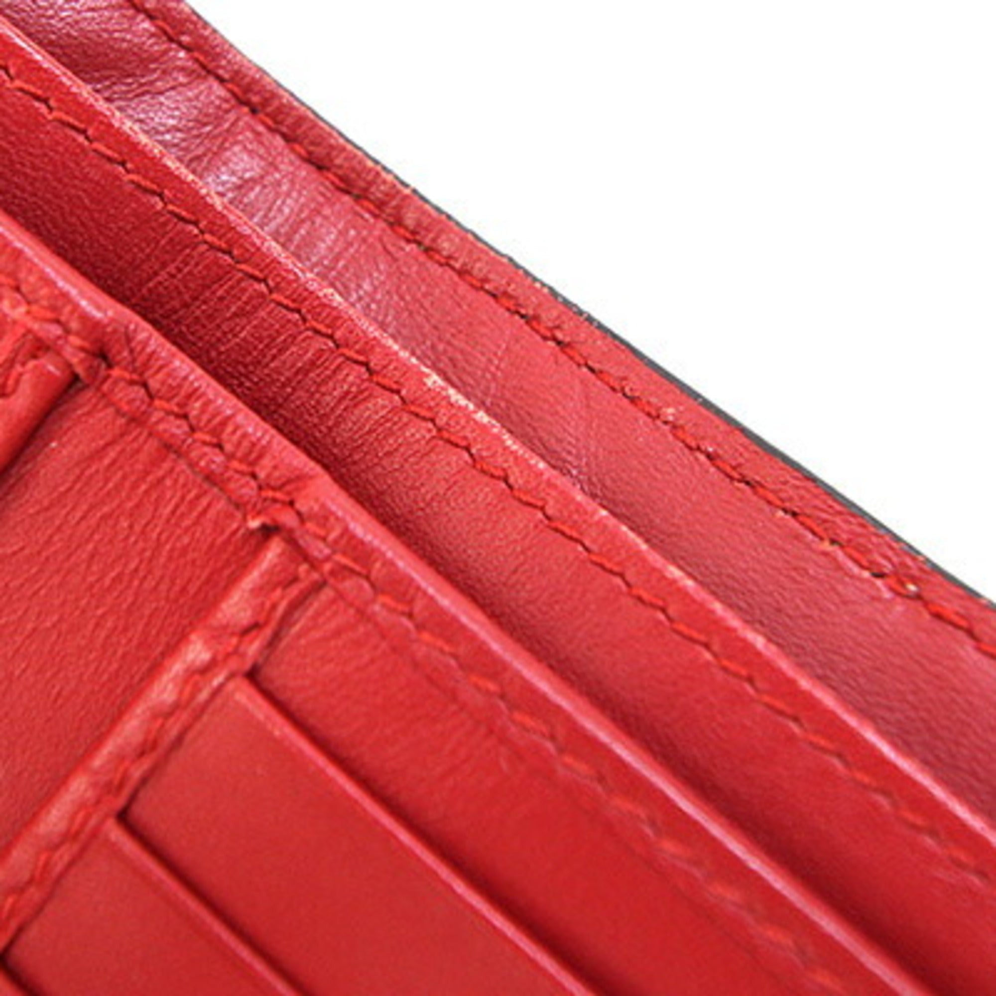 Gucci Beige Blue Red Color Pvc Leather Coin Purse/Coin Case (Pre-Owned)