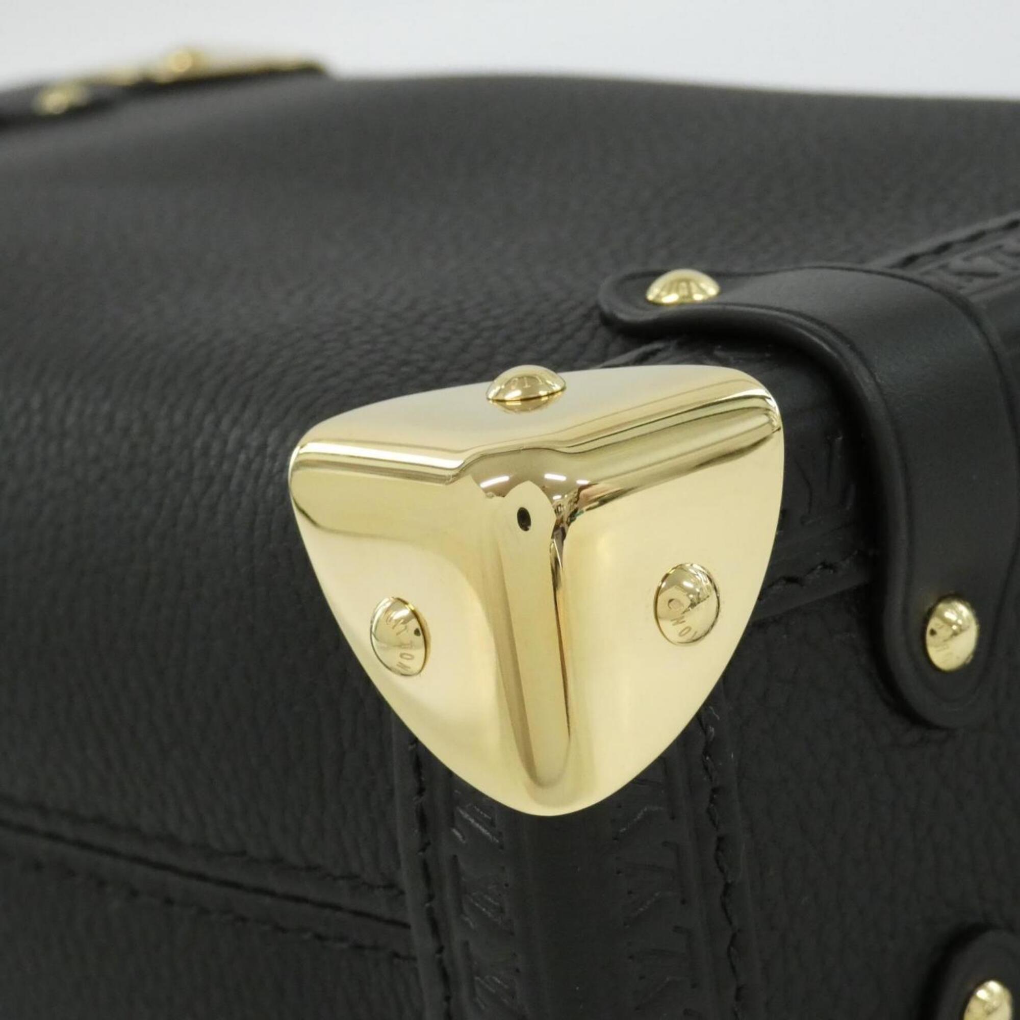 Louis Vuitton Black Leather Shoulder Bag (Pre-Owned)