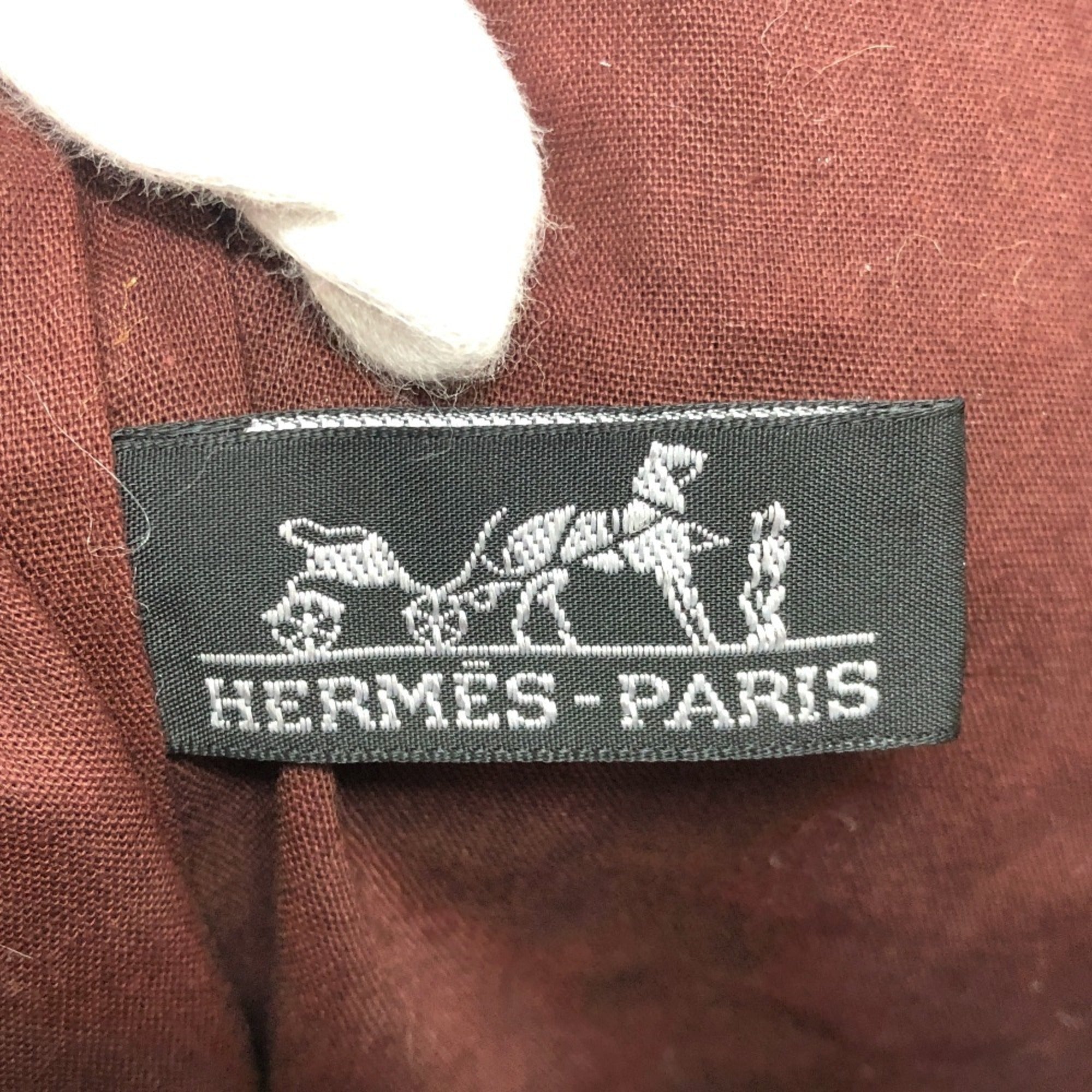Hermes Ahmedabad Brown Canvas Handbag Tote Bag (Pre-Owned)