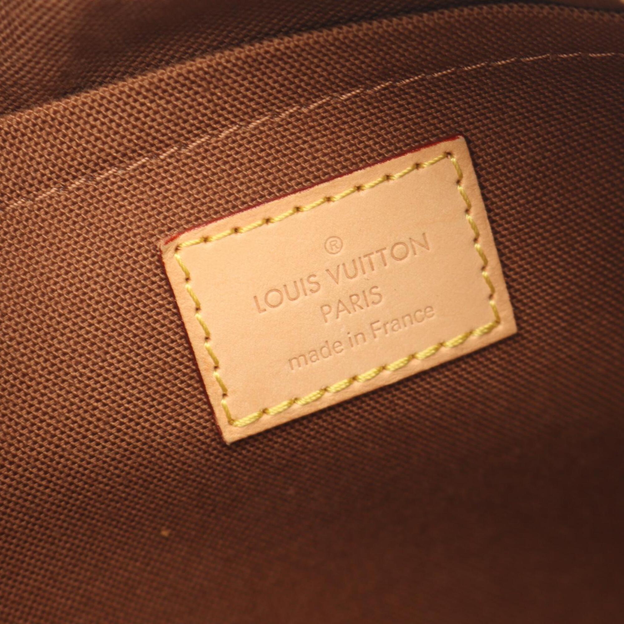 Louis Vuitton Brown Monogram Pvc Coated Canvas Leather Handbag Shoulder Bag (Pre-Owned)