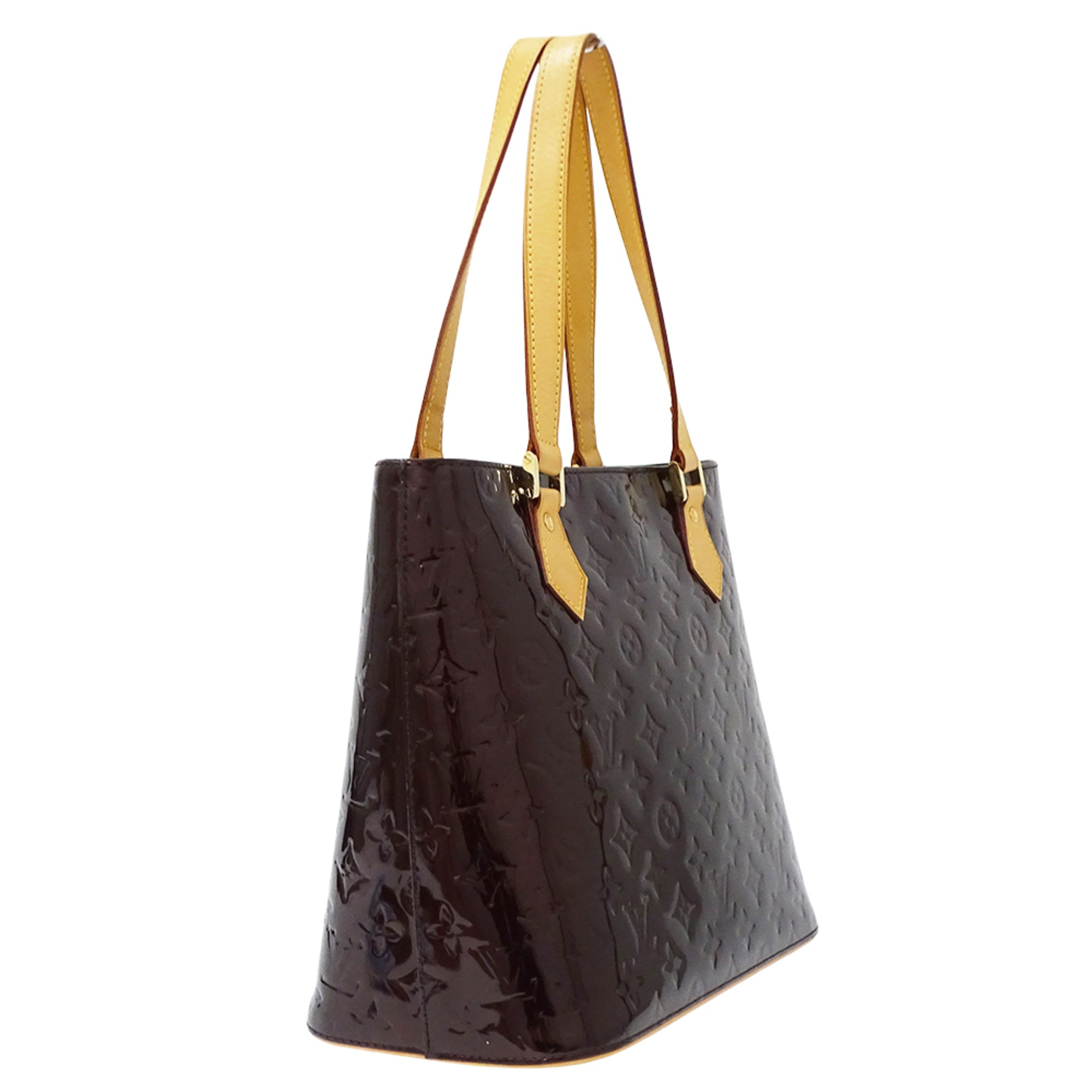 Louis Vuitton Purple Monogram Vernis Handbag Tote Bag (Pre-Owned)
