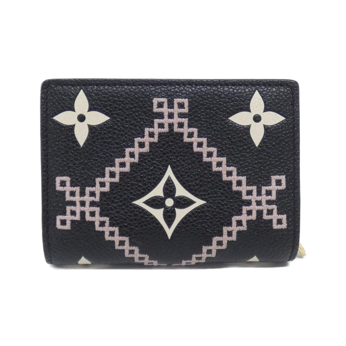 Louis Vuitton Black Leather Wallet (Bi-Fold) (Pre-Owned)
