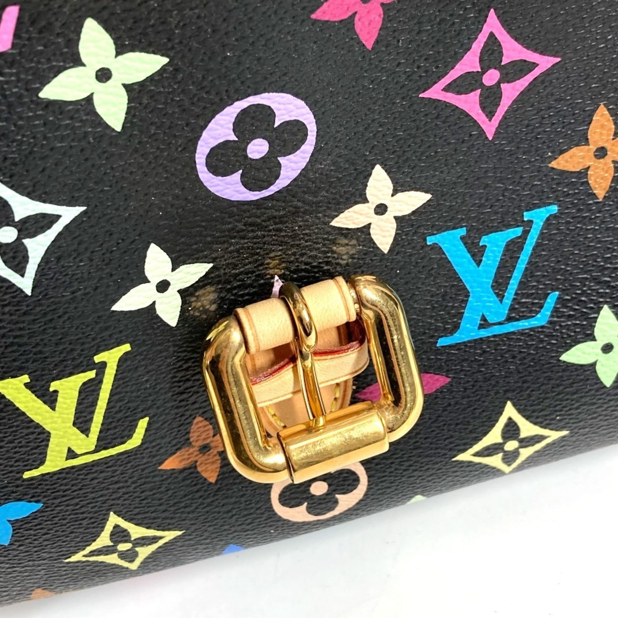 Louis Vuitton Black Multi-Color Monogram Multicolore Shoulder Bag Tote Bag (Pre-Owned)