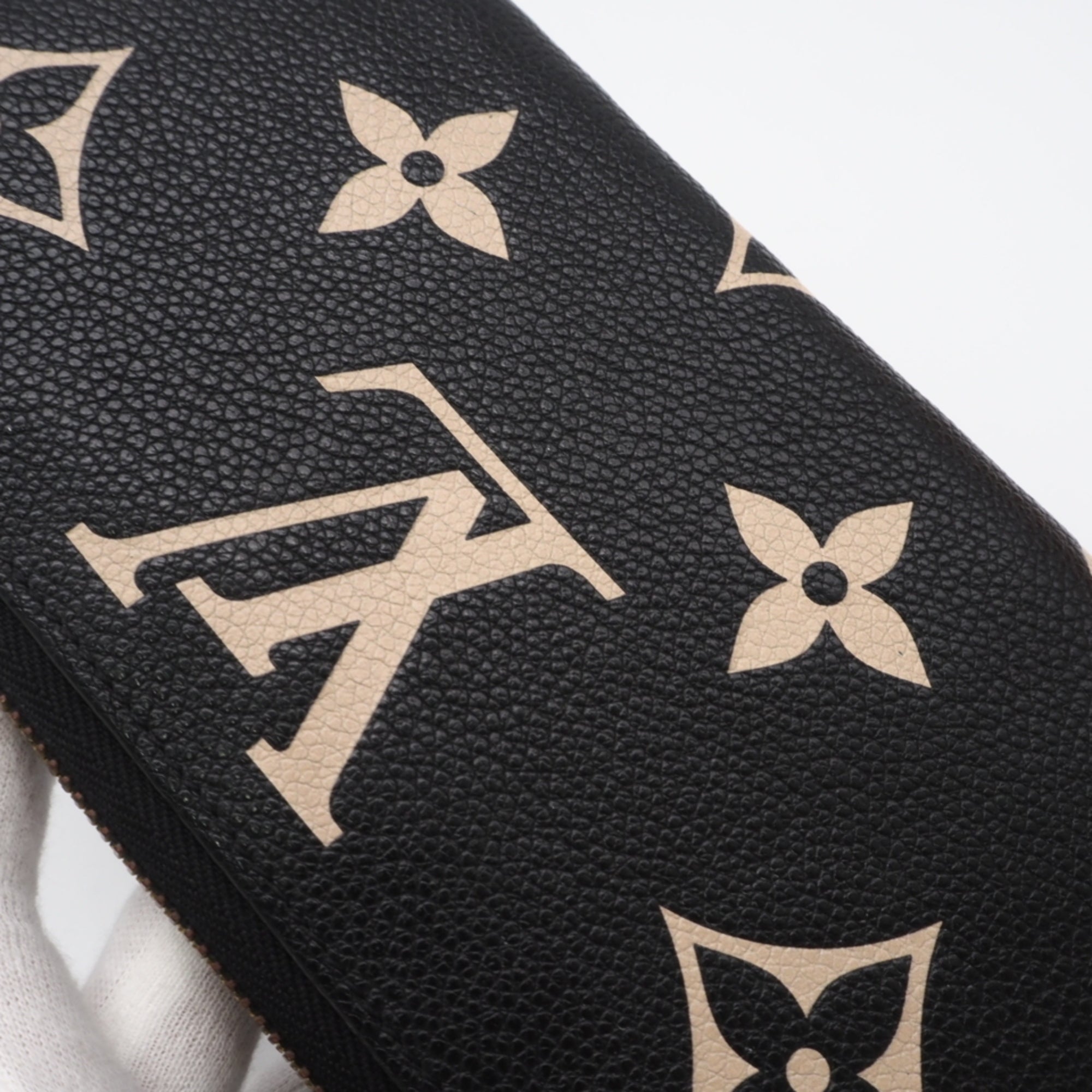 Louis Vuitton Bicolor Black Galle Monogram Monogram Empreinte Long Wallet (Bi-Fold) (Pre-Owned)