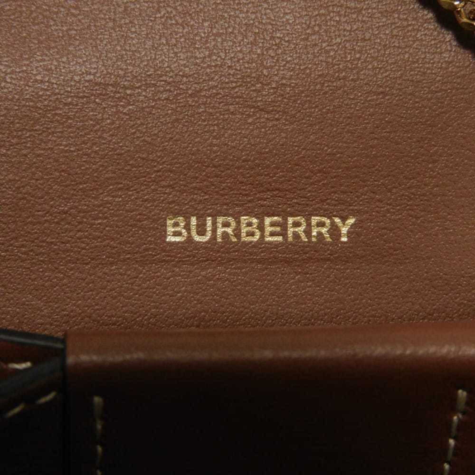 Burberry Beige Brown Canvas Wallet (Bi-Fold) (Pre-Owned)