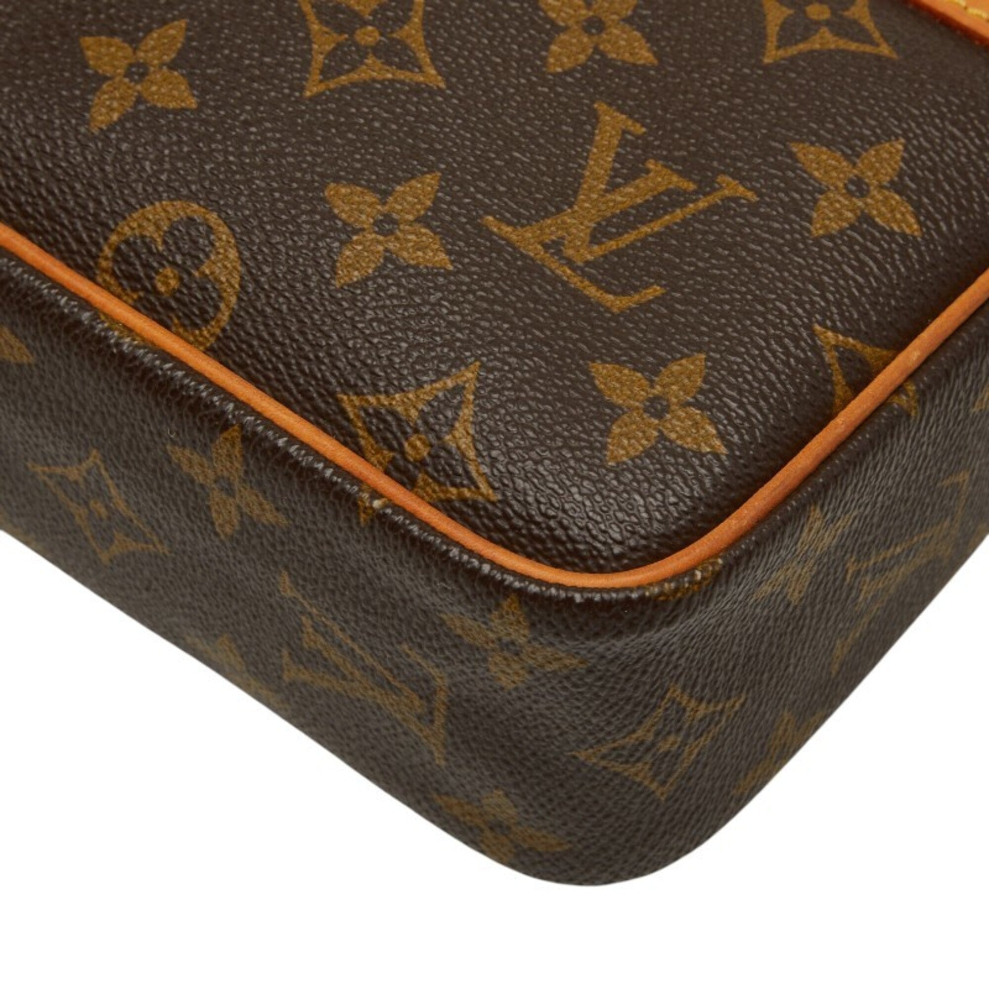 Louis Vuitton Brown Pvc Leather Clutch Bag (Pre-Owned)