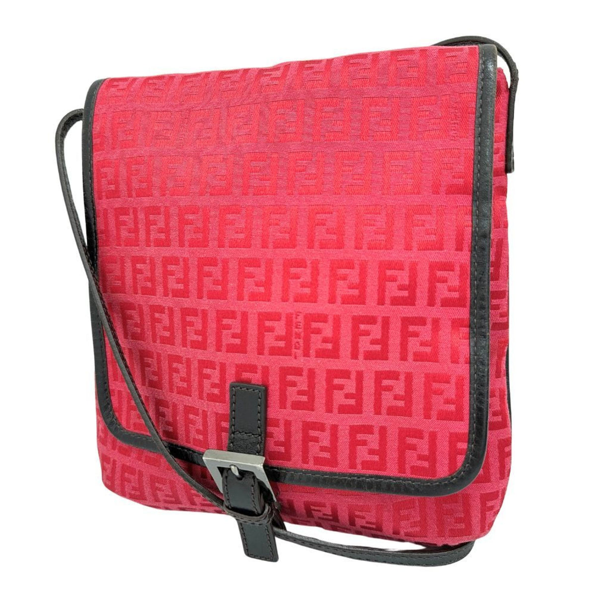 Fendi Pink Canvas Shoulder Bag (Pre-Owned)