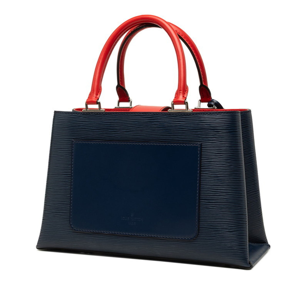 Louis Vuitton Blue Coquelicots Indigo Leather Handbag Shoulder Bag (Pre-Owned)
