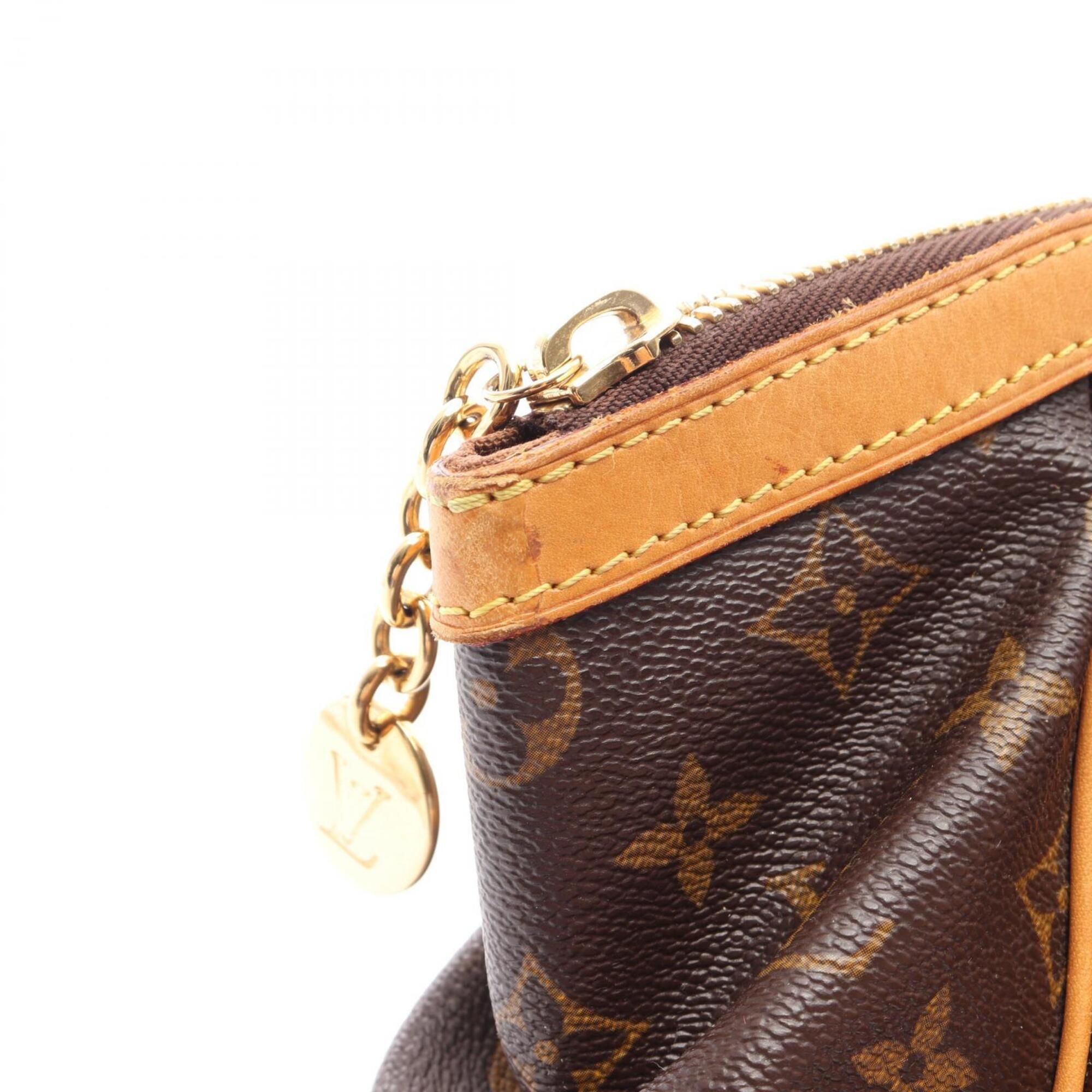 Louis Vuitton Brown Coated Canvas Leather Monogram Handbag (Pre-Owned)