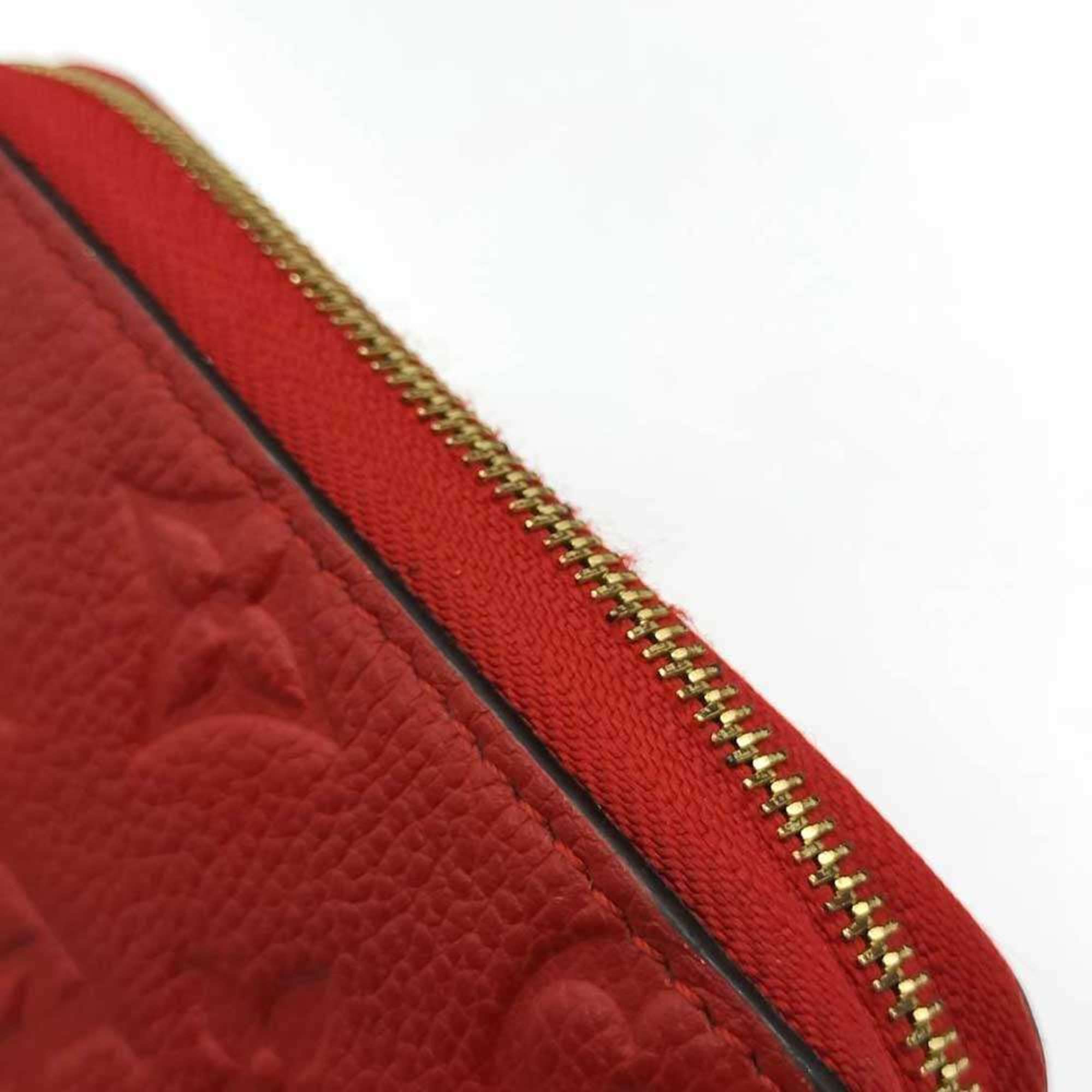 Louis Vuitton Monogram Empreinte Red Color Sacrlet Monogram Empreinte Coin Purse/Coin Case (Pre-Owned)