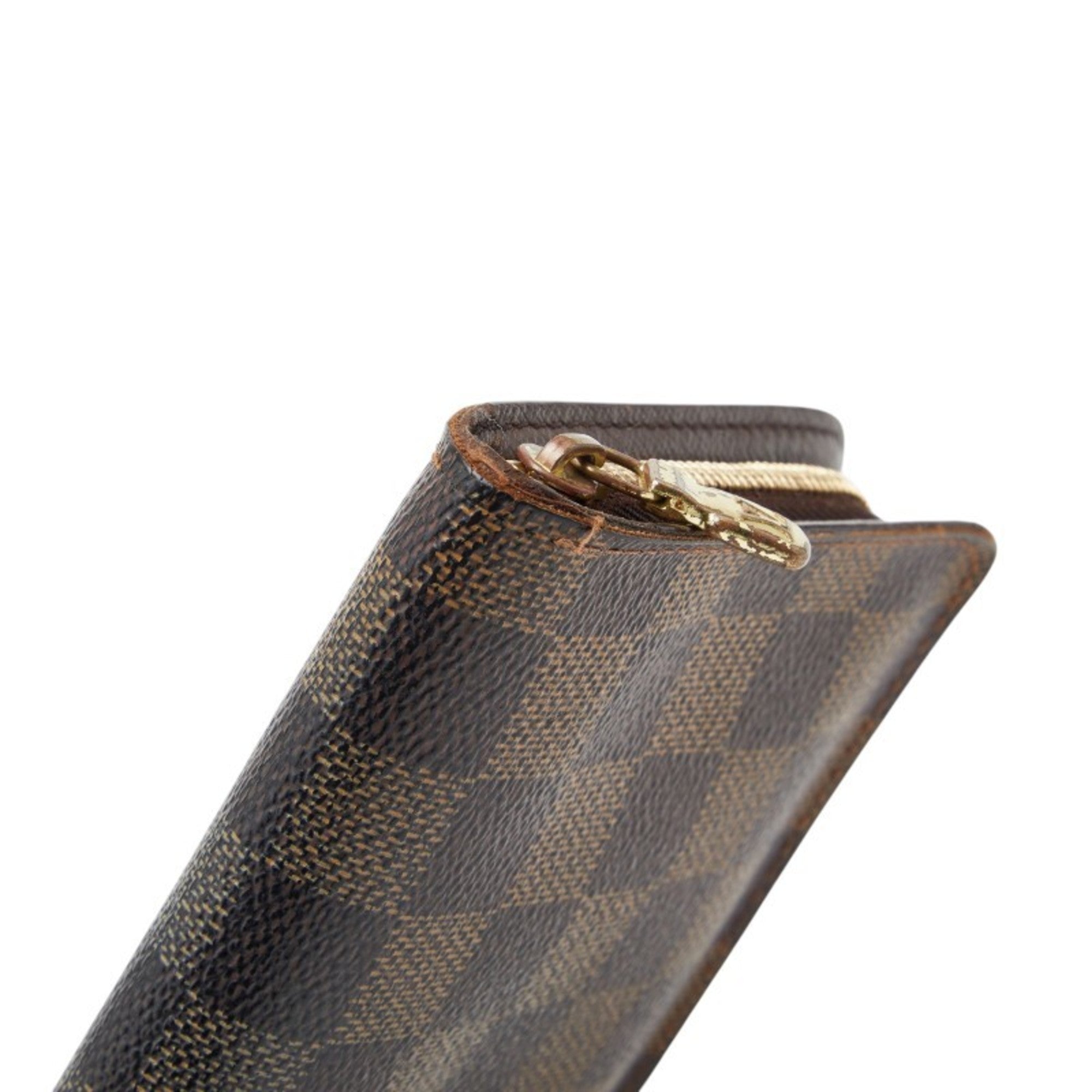 Louis Vuitton Brown Pvc Leather Long Wallet (Bi-Fold) (Pre-Owned)