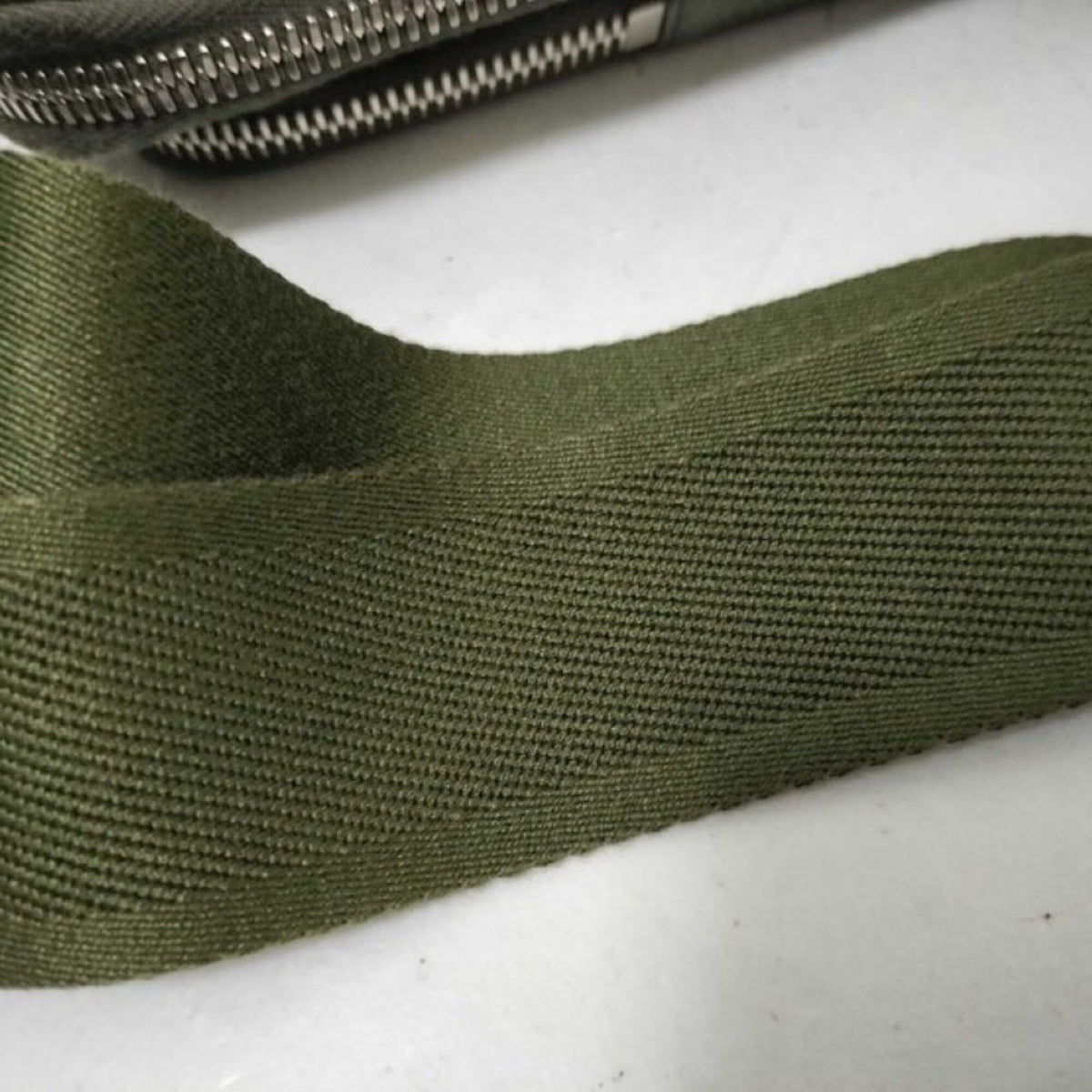 Prada Khaki Leather Shoulder Bag (Pre-Owned)