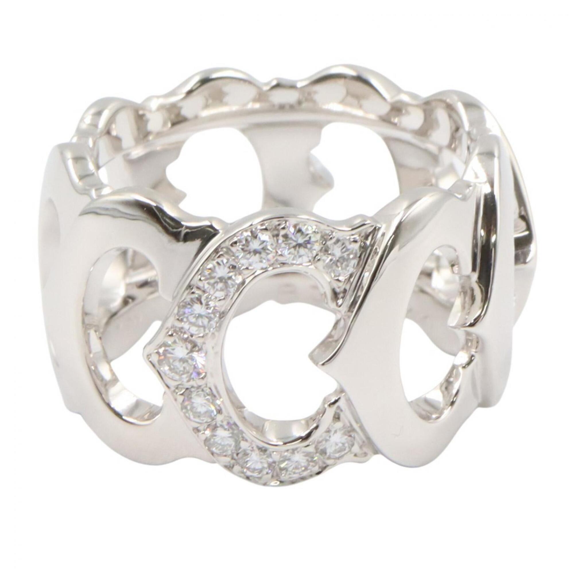 Cartier Silver Clear White Gold (18K) Band Ring (Pre-Owned)