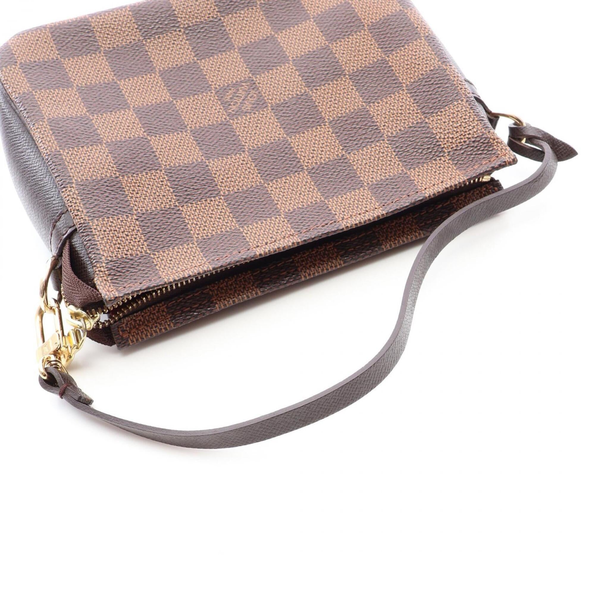 Louis Vuitton Brown Ebene Coated Canvas Pvc Damier Canvas Leather Handbag (Pre-Owned)