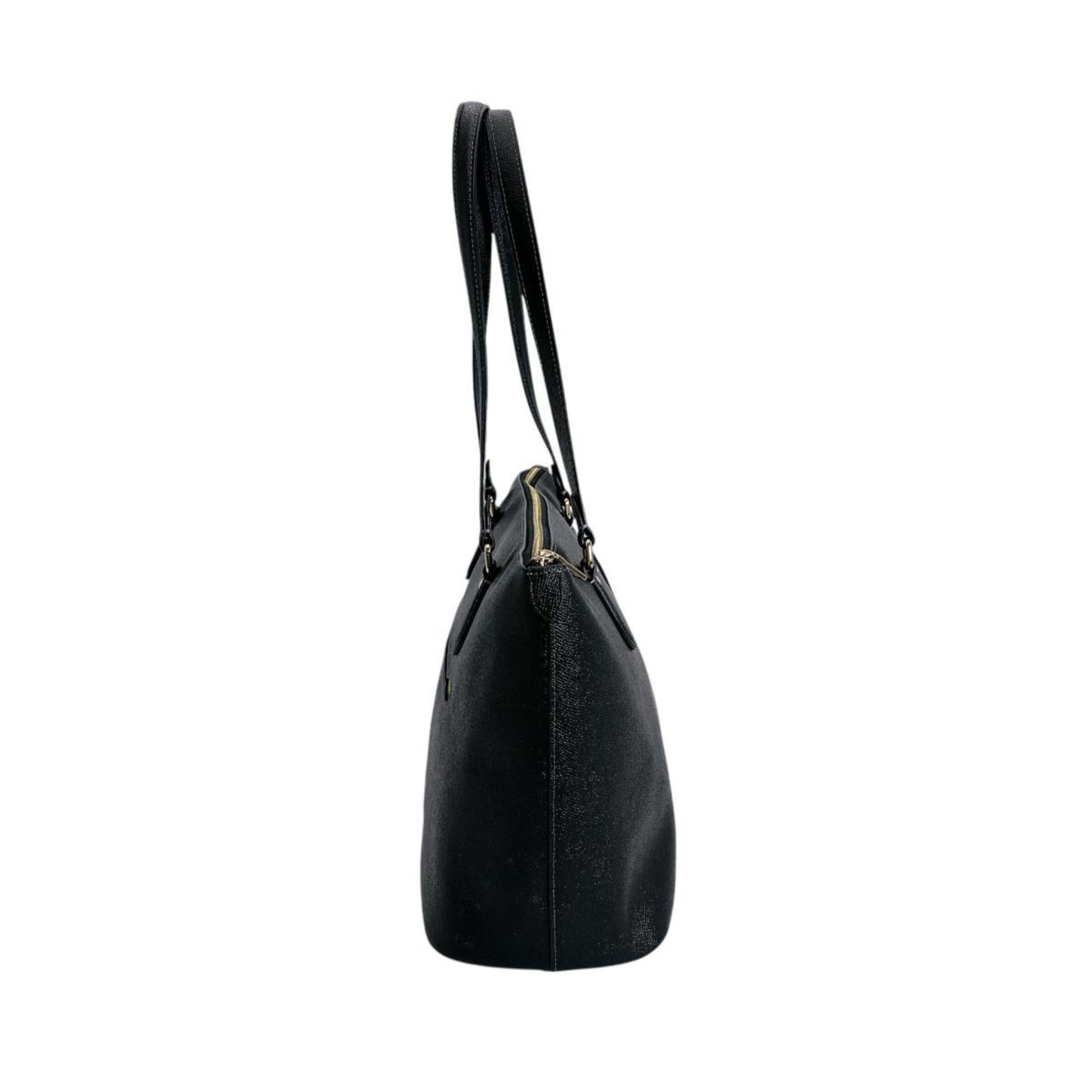 Coach Black Leather Tote Bag (Pre-Owned)