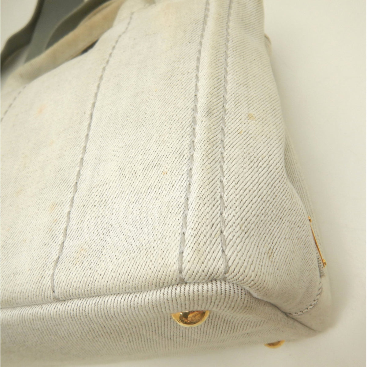 Prada Canapa Bianco Canapa Tote Bag (Pre-Owned)