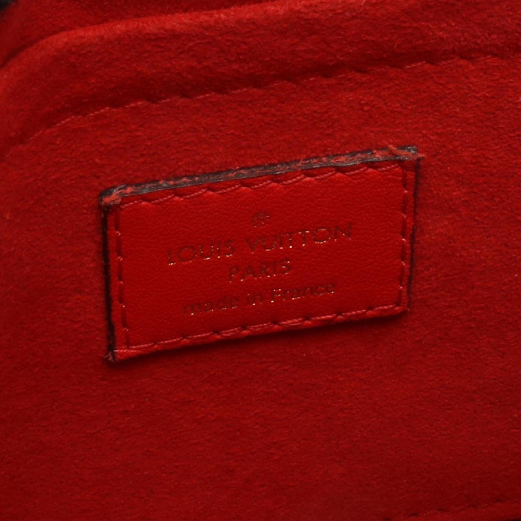 Louis Vuitton Brown Coquelicots Monogram Red Color Monogram Leather Handbag (Pre-Owned)