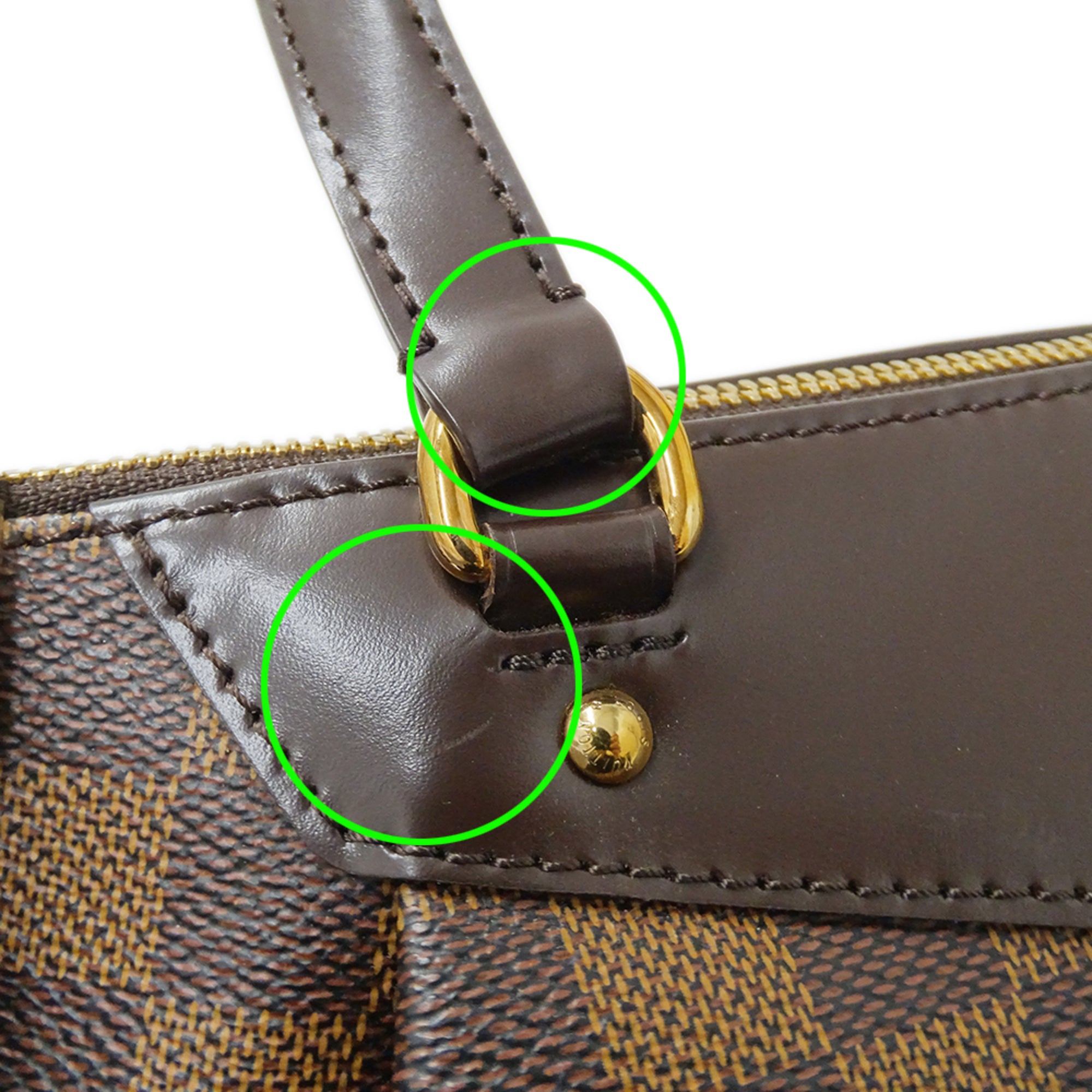 Louis Vuitton Brown Damier Canvas Damier Canvas Handbag Shoulder Bag Tote Bag (Pre-Owned)