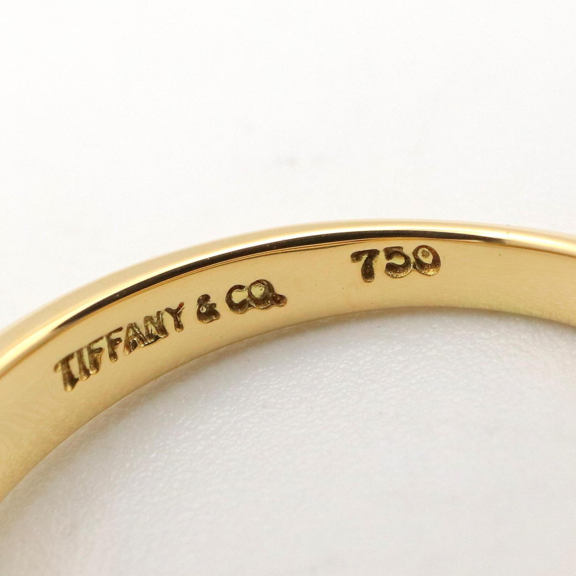 Tiffany Clear White Yellow Gold (18K) Band Ring (Pre-Owned)