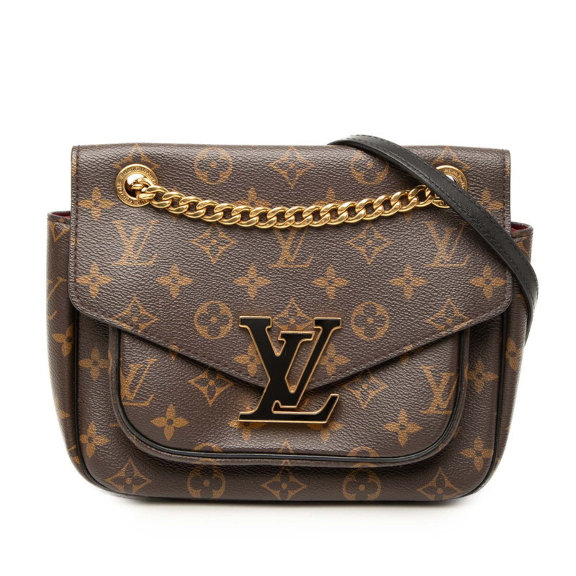 Louis Vuitton Brown Pvc Leather Shoulder Bag (Pre-Owned)