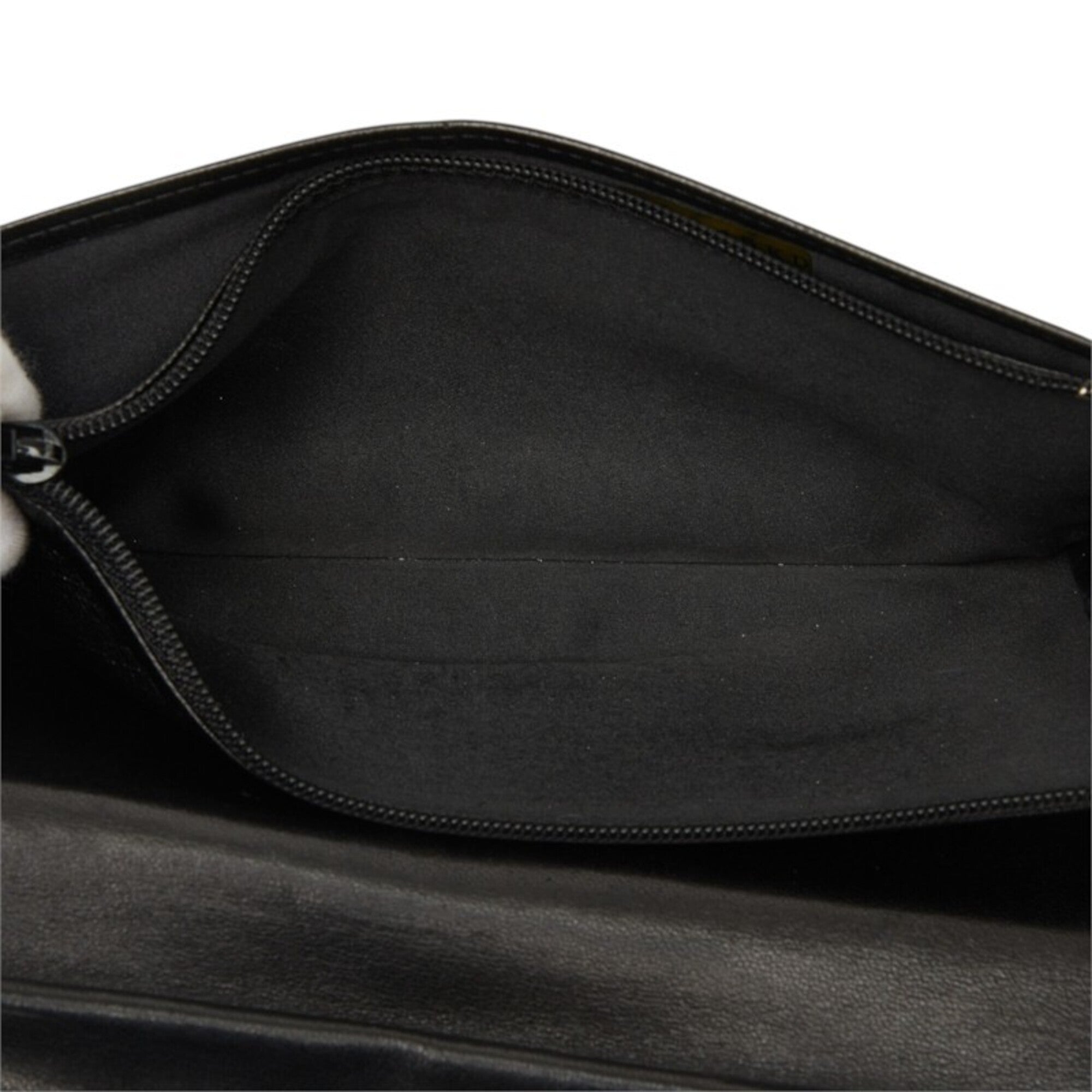 Chanel Black New Travel Line Long Wallet (Tri-Fold) (Pre-Owned)