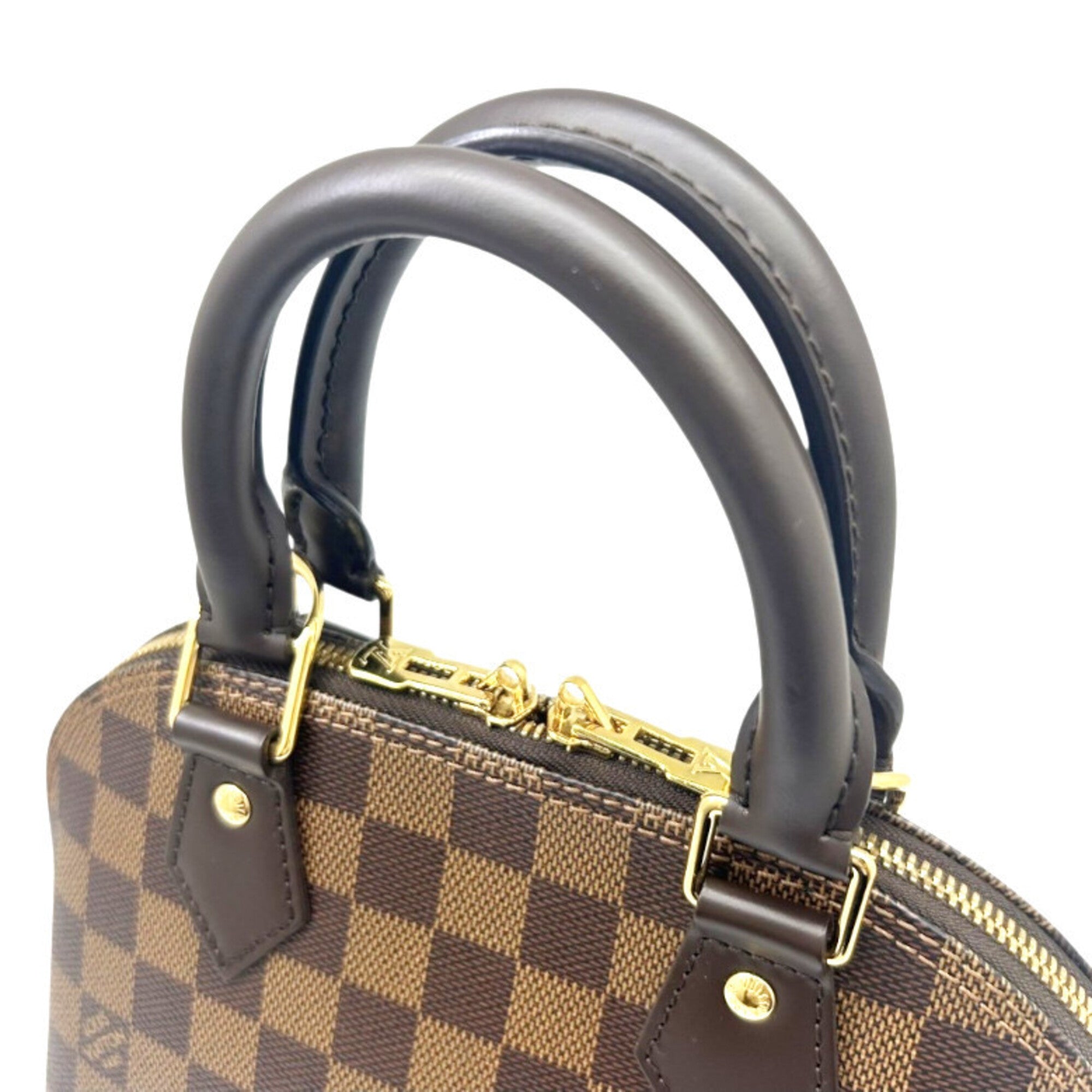 Louis Vuitton Damier Brown Damier Canvas Ebene Damier Canvas Handbag Shoulder Bag (Pre-Owned)