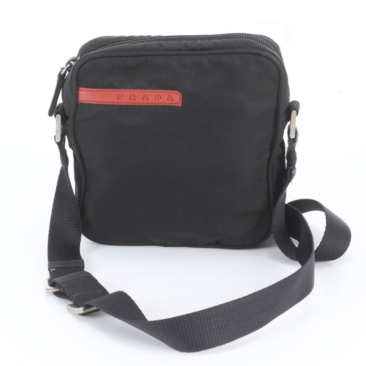Pradasports Black Messenger Bag Shoulder Bag (Pre-Owned)
