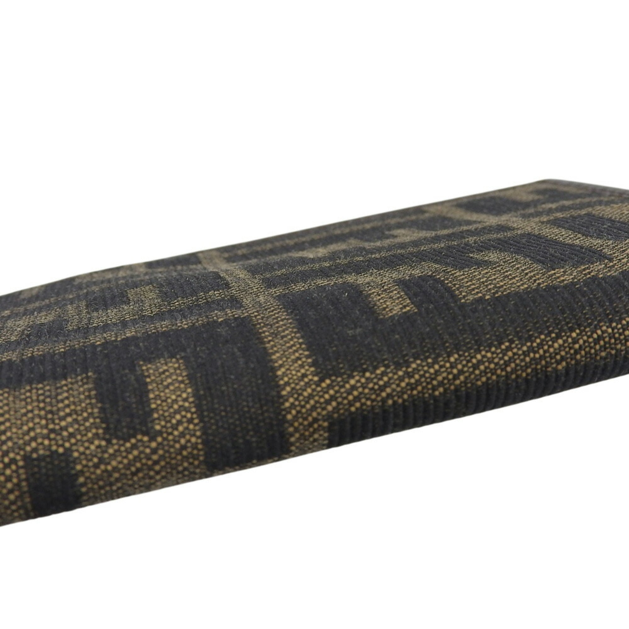 Fendi Brown Canvas Long Wallet (Bi-Fold) (Pre-Owned)