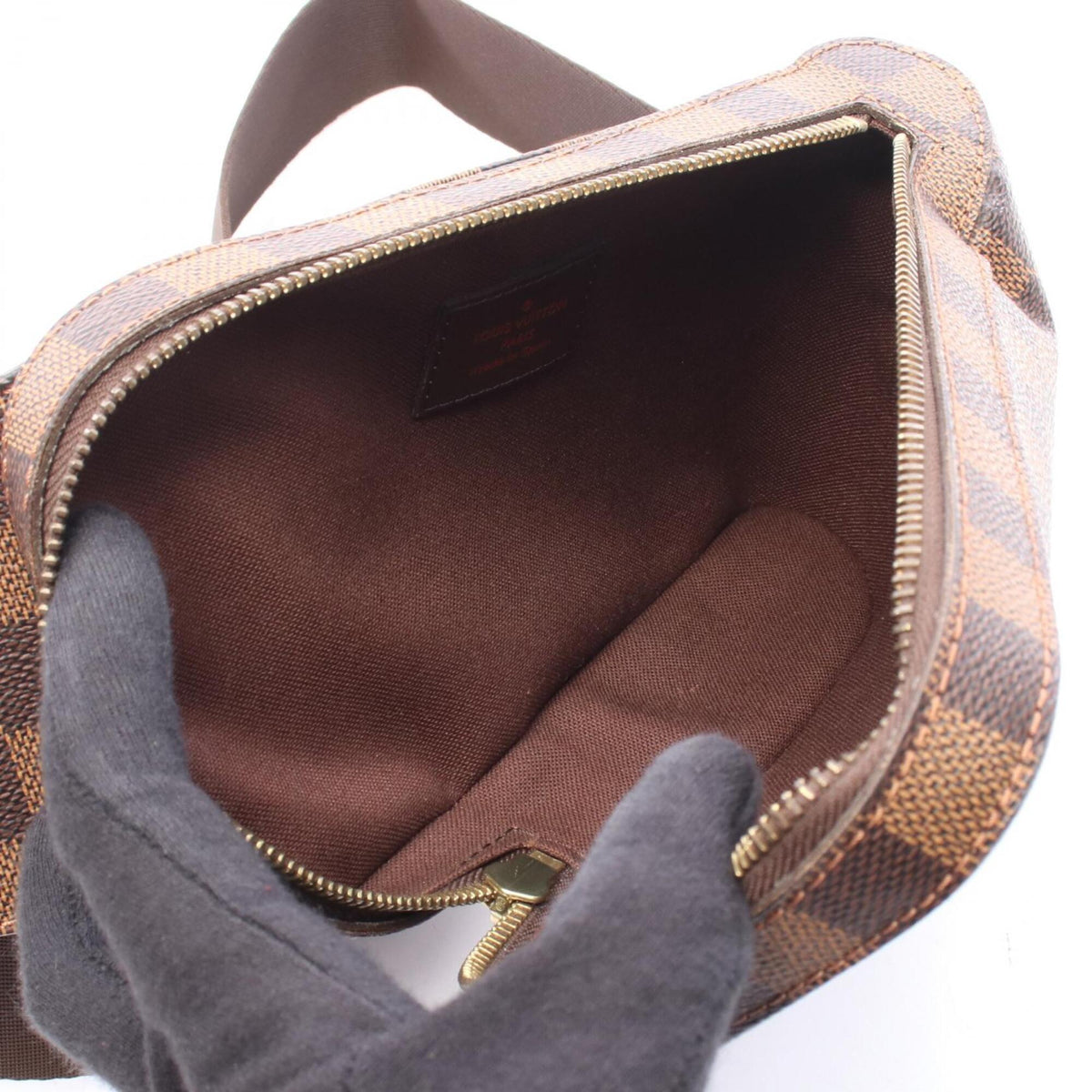 Louis Vuitton Brown Damier Canvas Coated Canvas Fanny Pack Handbag (Pre-Owned)