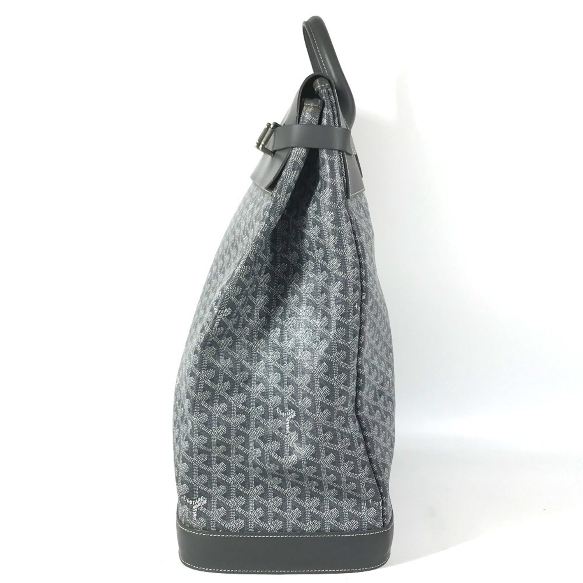 Goyard Gray Pvc Leather Boston Bag Handbag Tote Bag (Pre-Owned)