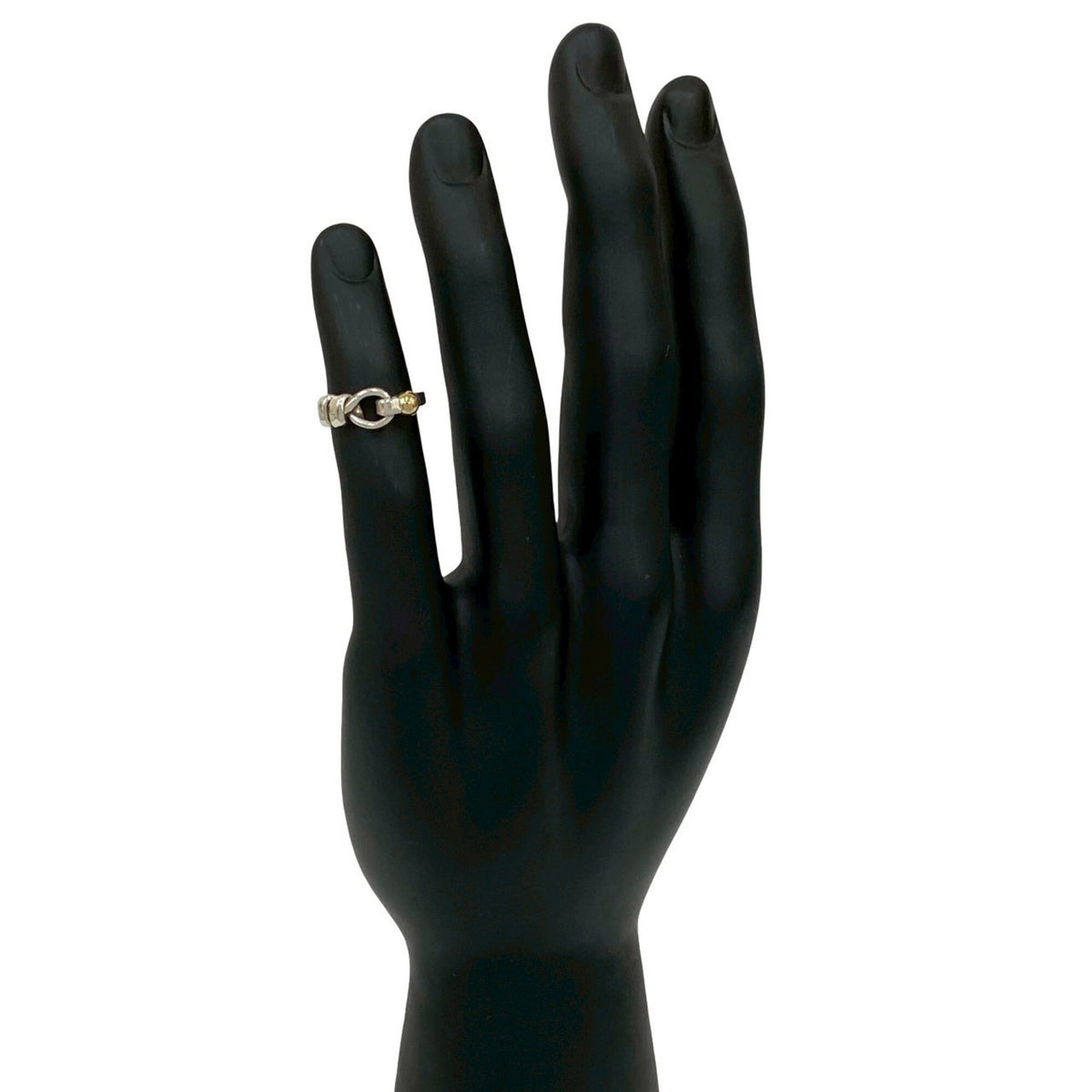 Tiffany Gold Silver Yellow Gold (18K) Silver 925 Band Ring (Pre-Owned)