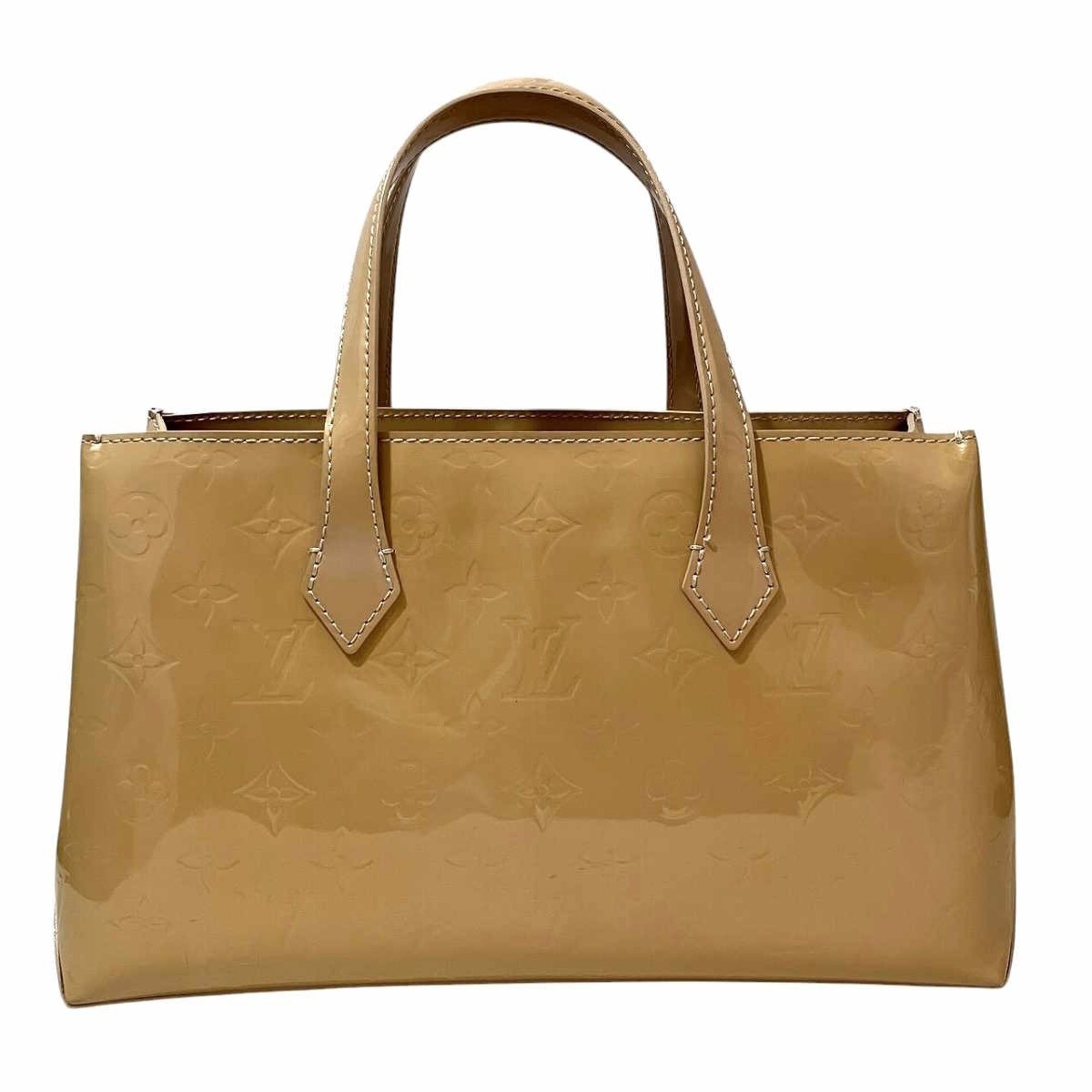 Louis Vuitton Yellow Vernis Handbag (Pre-Owned)