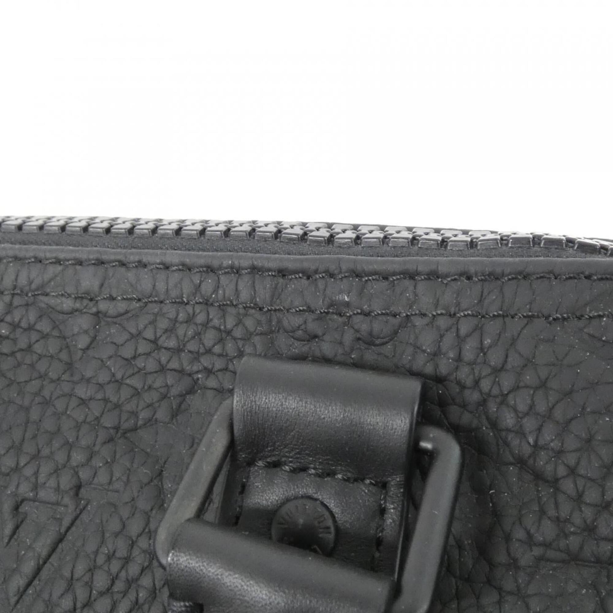 Louis Vuitton Black Leather Boston Bag (Pre-Owned)