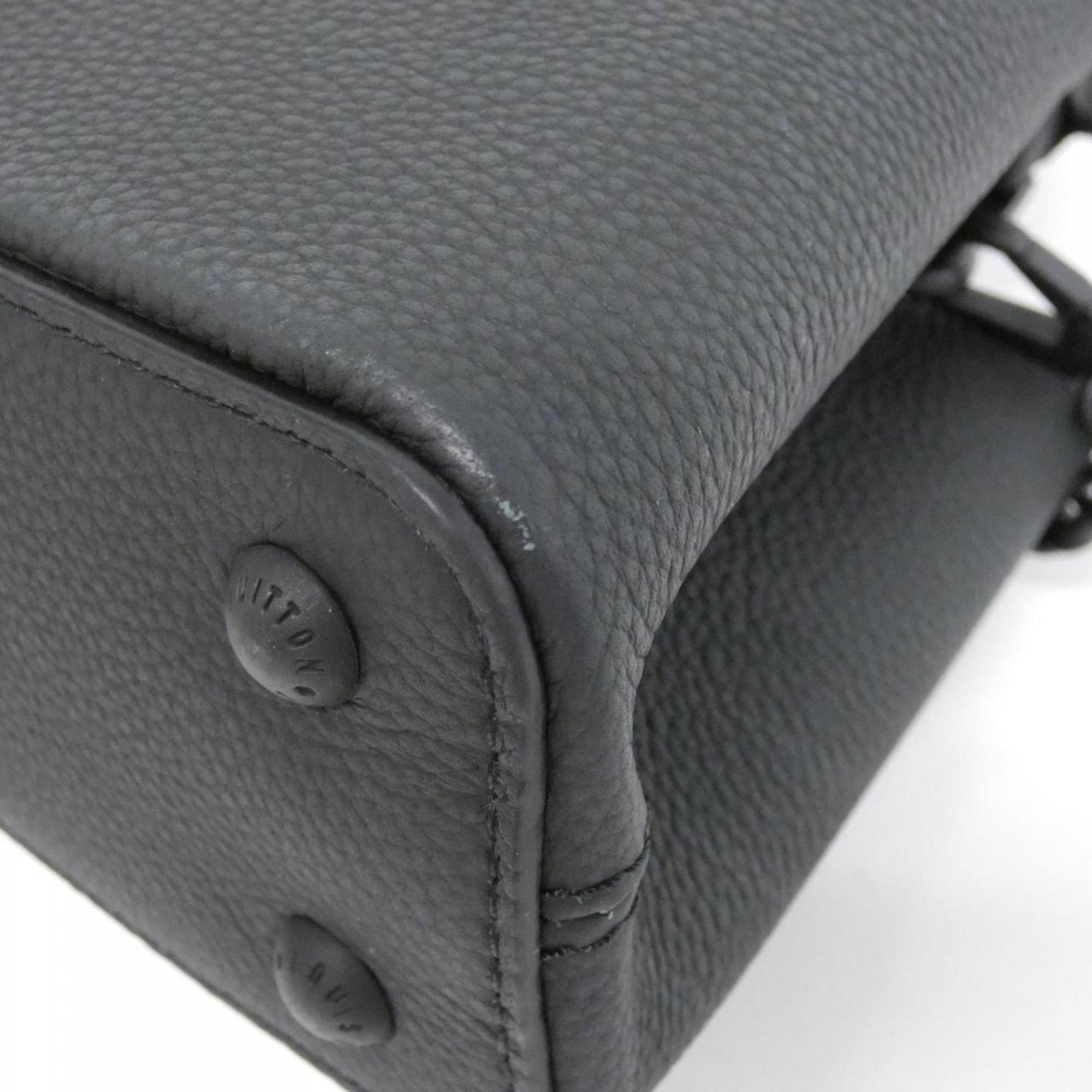 Louis Vuitton Black Leather Handbag (Pre-Owned)