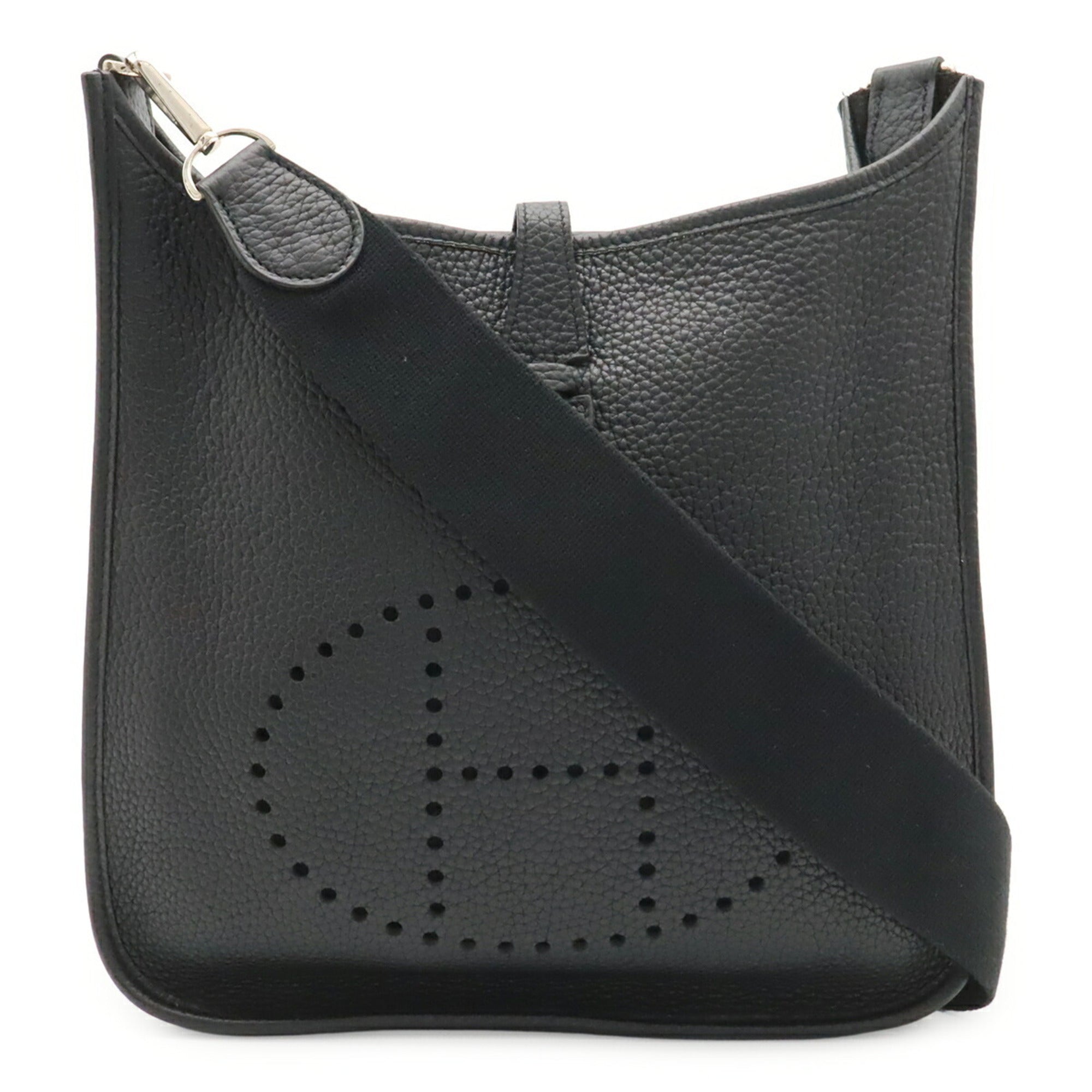 Hermes Black Leather Shoulder Bag (Pre-Owned)